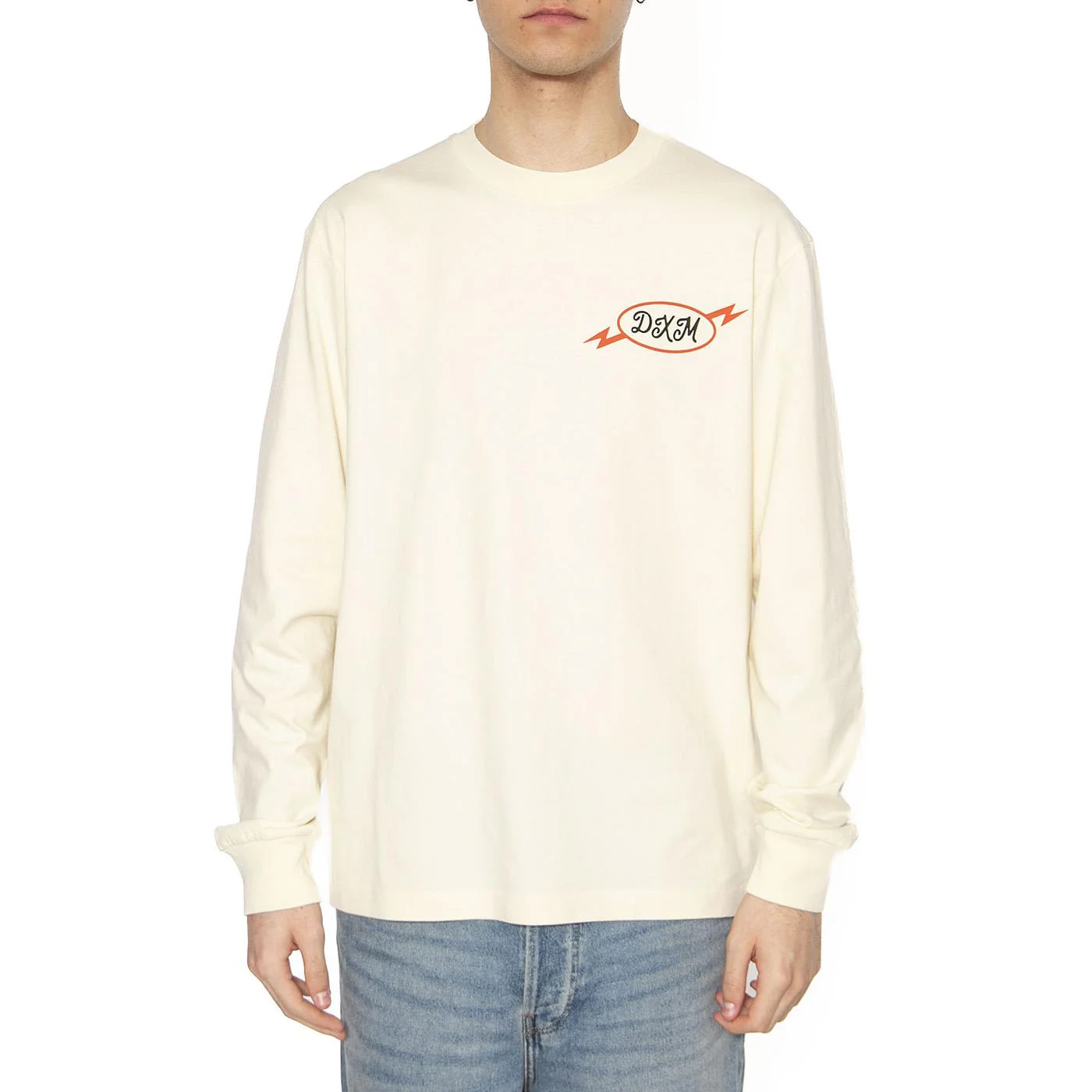 Iota Ls Tee Dirty White Maglietta Girocollo Maniche Lunghe Uomo Beige Uomo DEUS EX MACHINA - Image 2