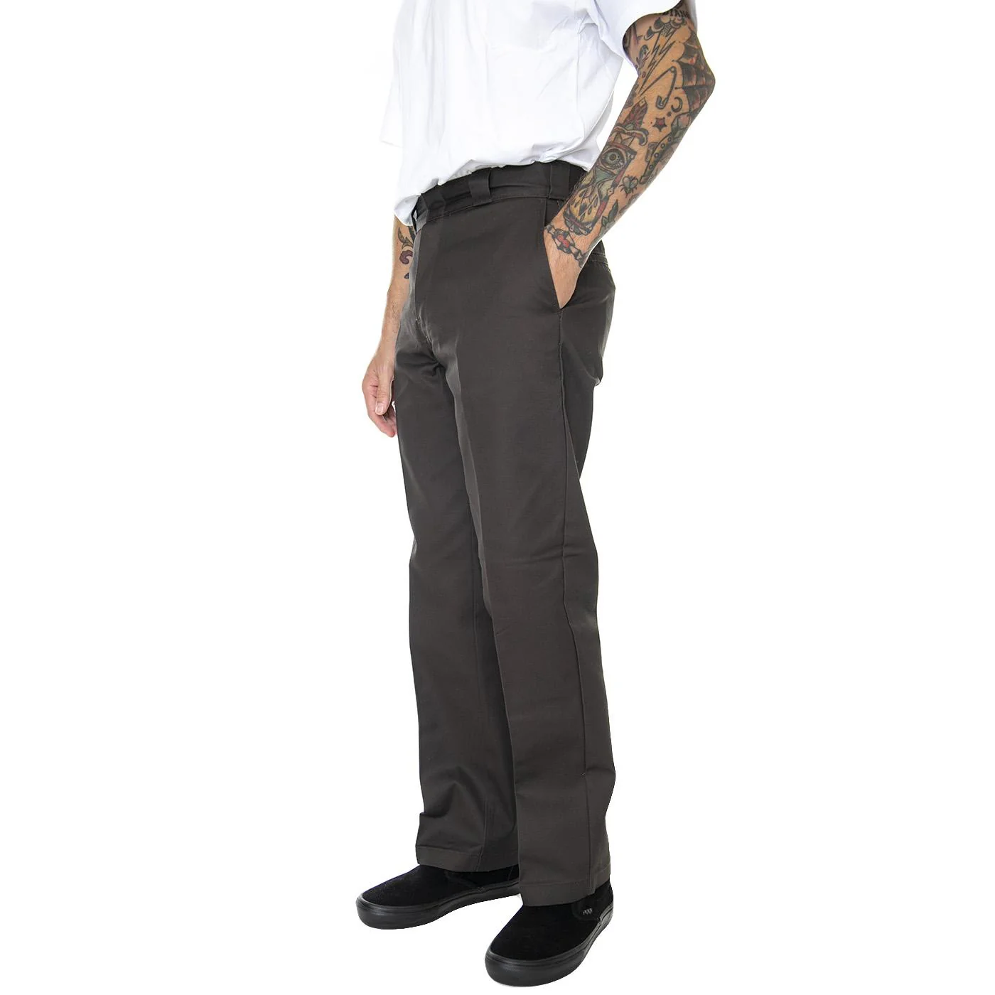 874 Work Pant Rec Dark Brown - Pantaloni Uomo Marroni Uomo DICKIES
