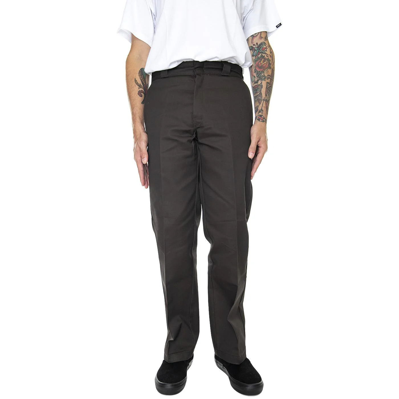 874 Work Pant Rec Dark Brown - Pantaloni Uomo Marroni Uomo DICKIES - Image 2