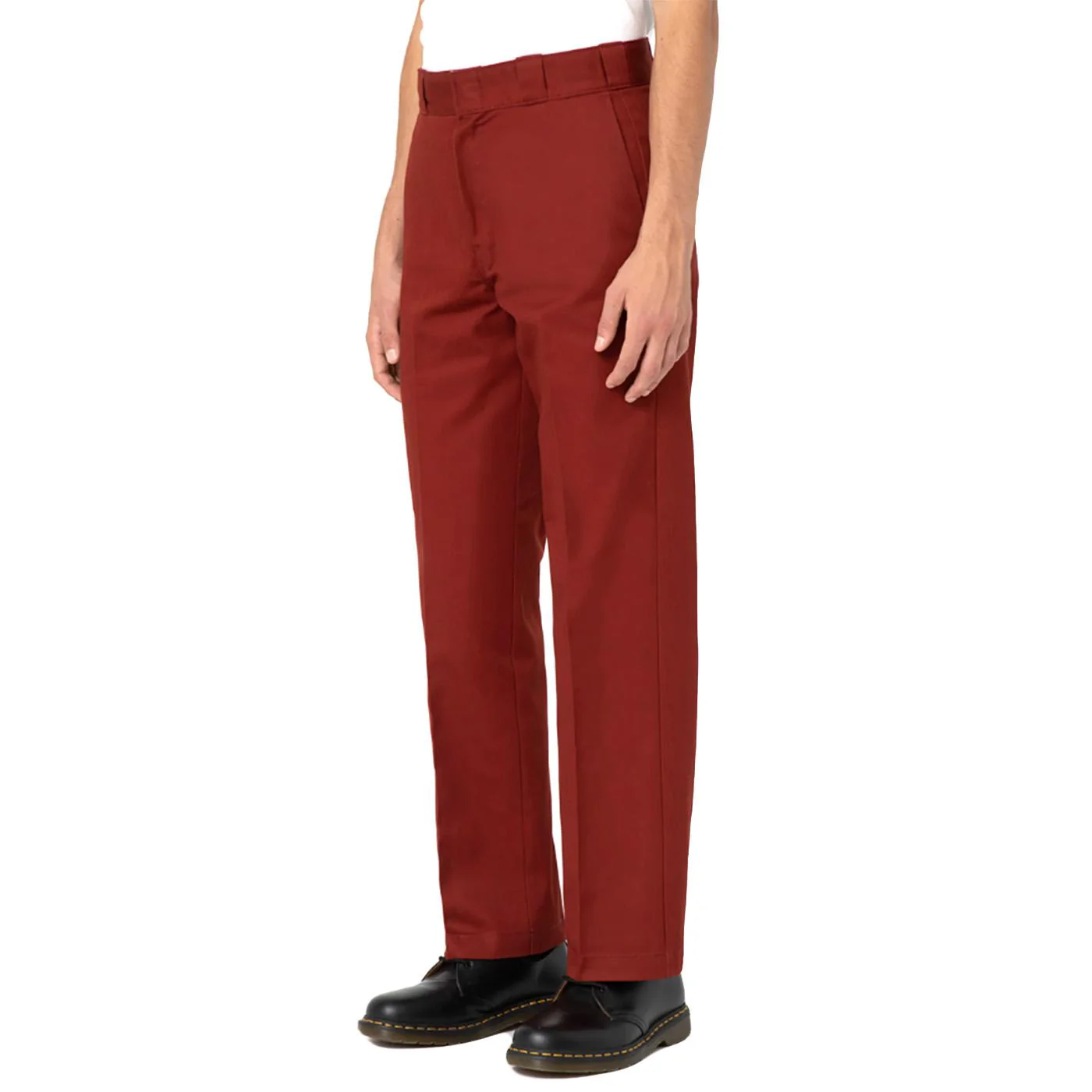 874 Work Pant Rec Fired Brick - Pantaloni Uomo Rossi Uomo DICKIES