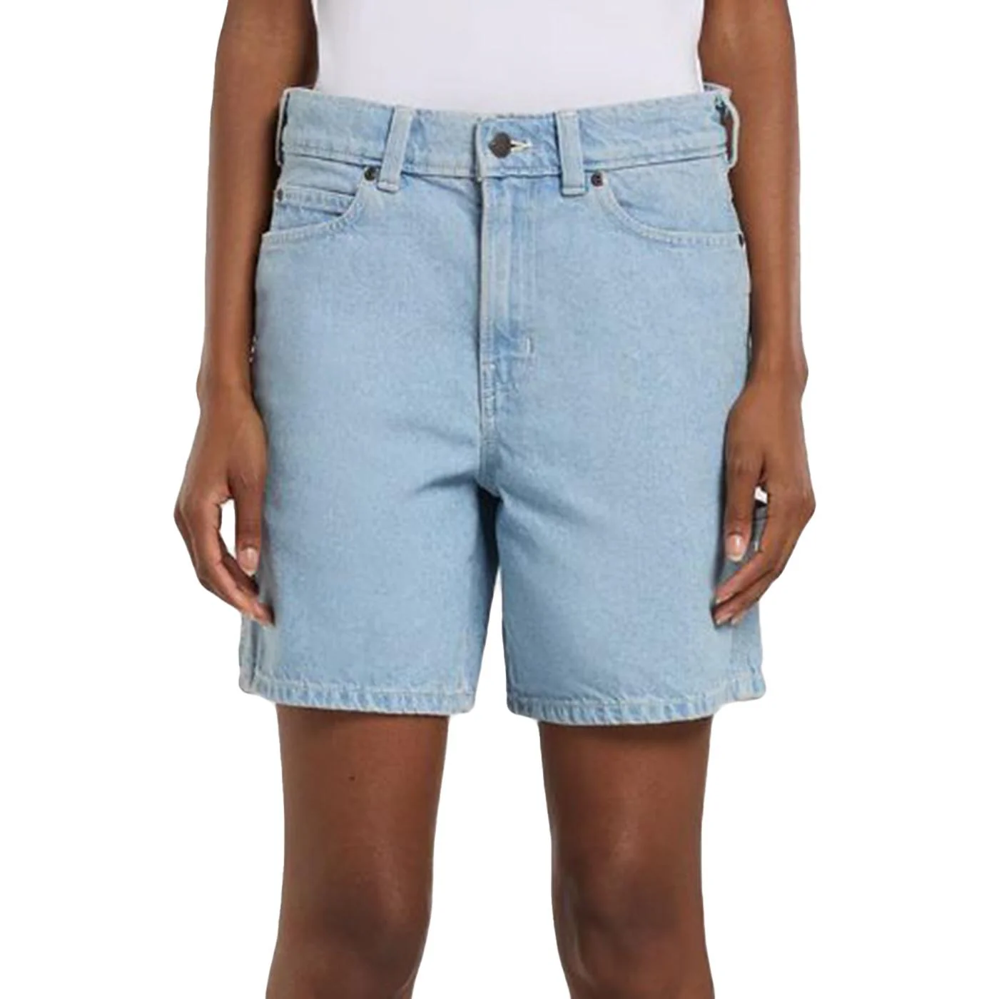 993 7 INCH CARPENTER SHORT VINTAGE BLUE - Bermuda Denim Jeans Donna Blu Donna DICKIES - Image 2