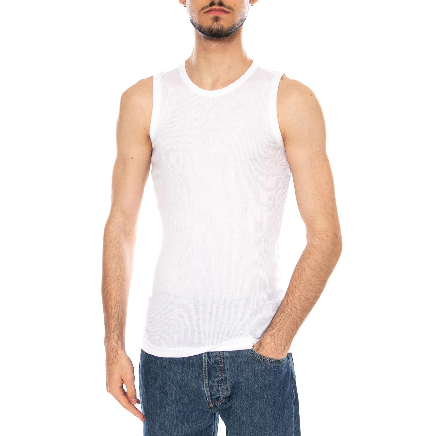 AMSTERDAM 3 PACK VEST - Canotta Uomo Bianca Uomo DICKIES