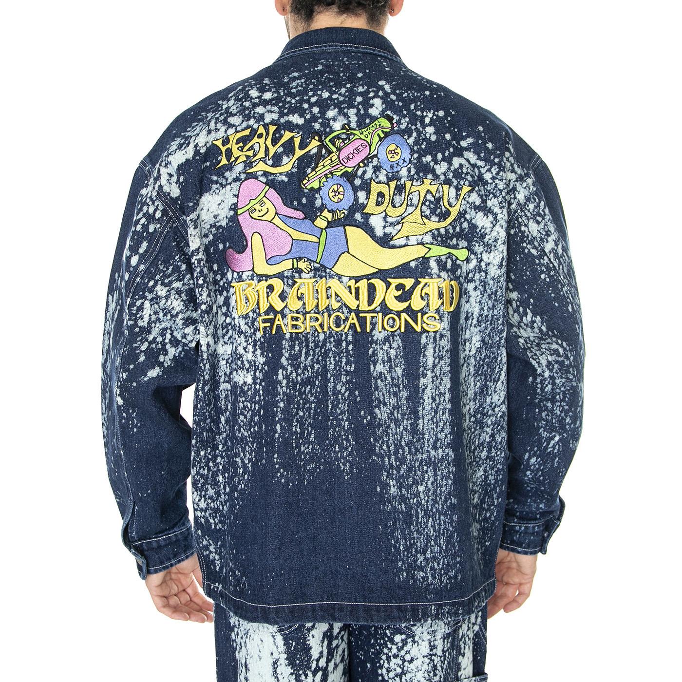 BD x DICKIES Gardening Jacket Bleached Denim - Giacca Uomo Blu Denim / Multicolore Uomo DICKIES - Image 3
