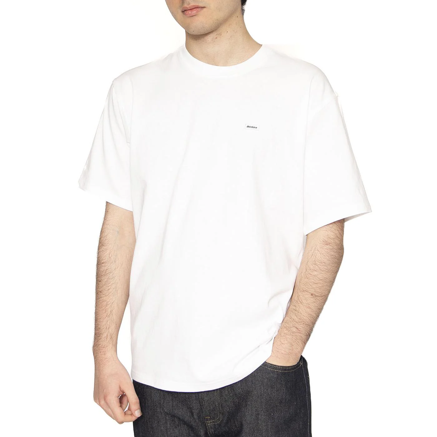Clancy Heavyweight Tee SS White - Maglietta Girocollo Uomo Bianca Uomo DICKIES