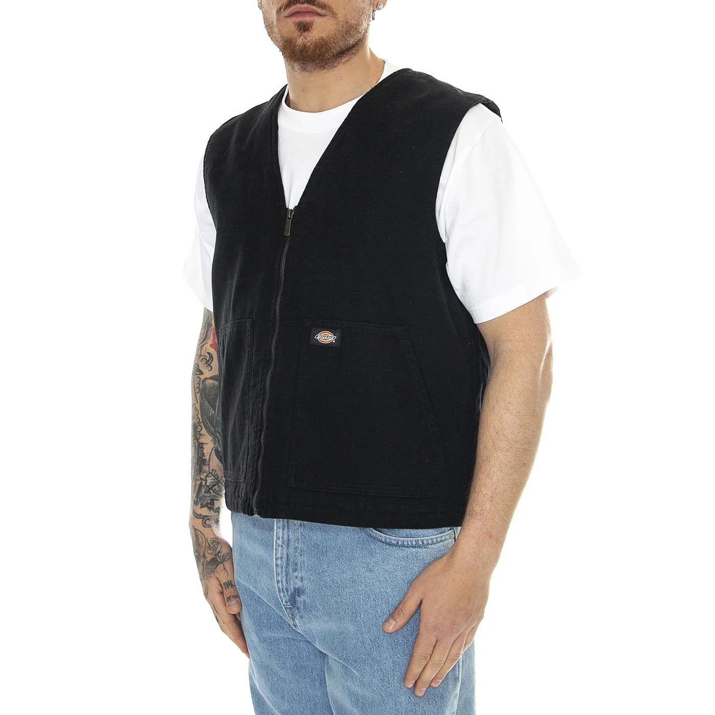 Dickies Duck Canvas Smmr Vest Sw Black - Giacca Smanicata Uomo Nera Uomo DICKIES