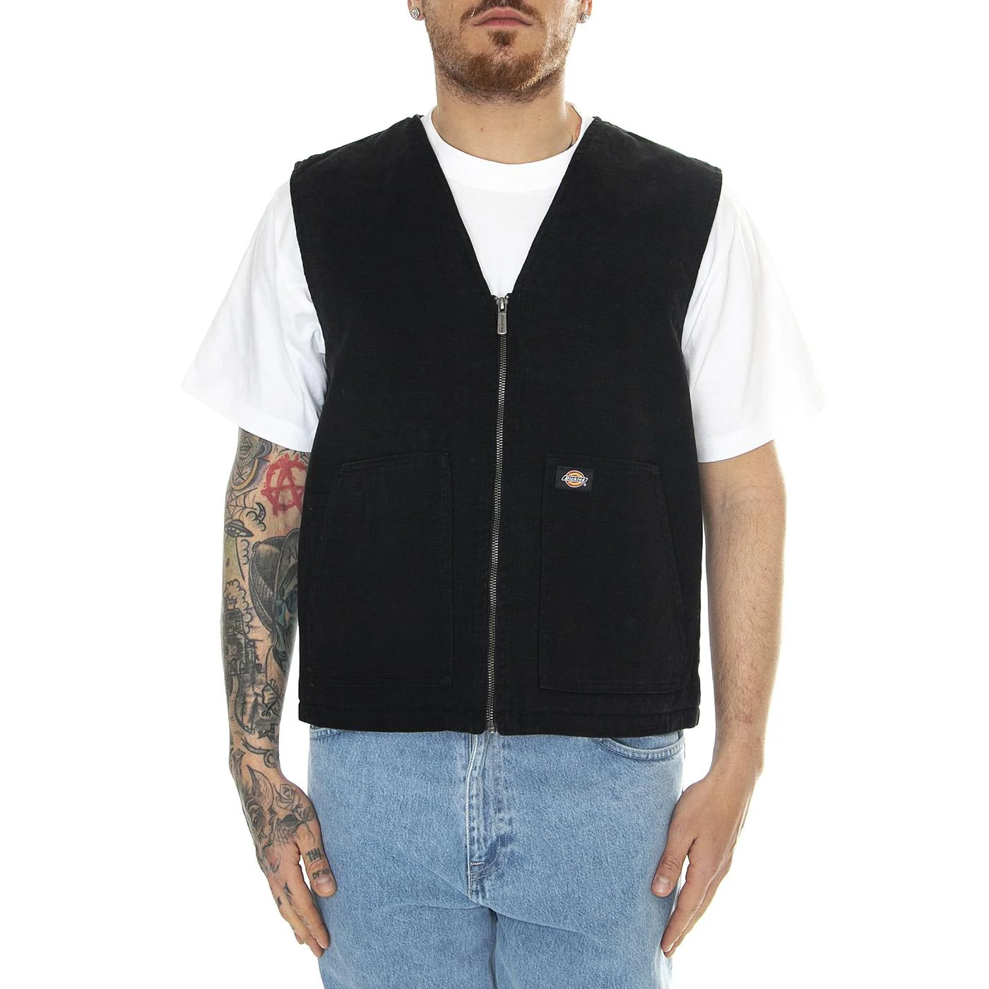 Dickies Duck Canvas Smmr Vest Sw Black - Giacca Smanicata Uomo Nera Uomo DICKIES - Image 2