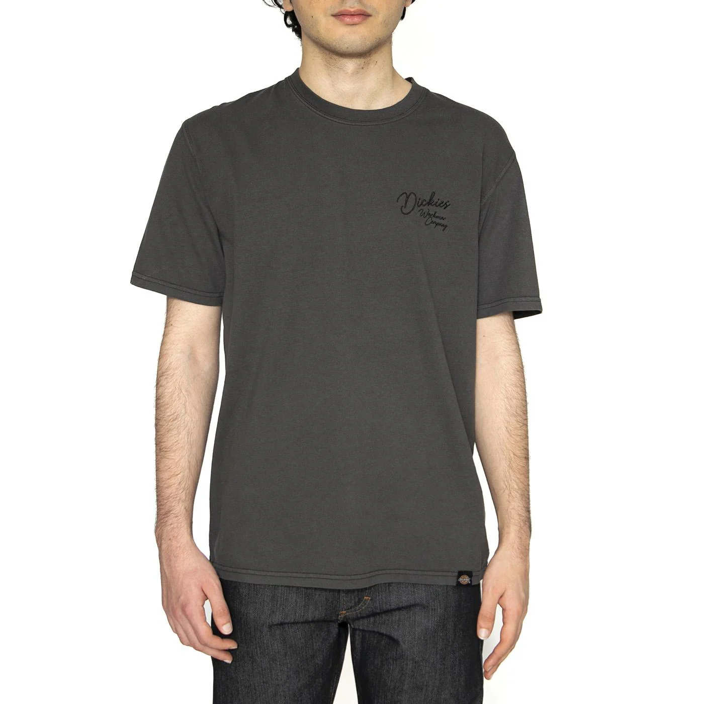 Dickies Rope Chest Logo SS Tee Black - Maglietta Girocollo Uomo Nera Uomo DICKIES - Image 2