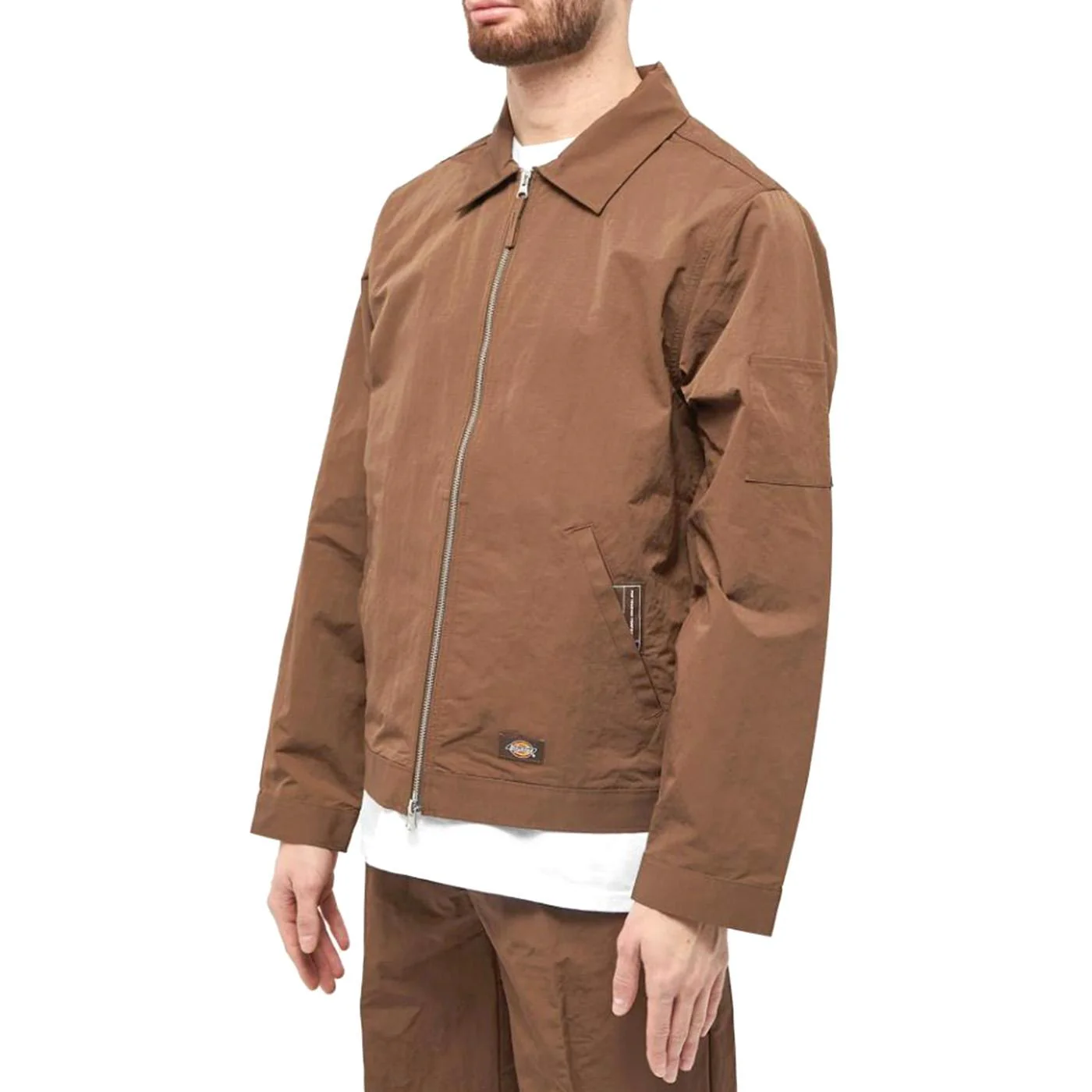 DICKIES X POP EISENHOWER RAIN DRUM - Giacca in Cotone Uomo Marrone Uomo DICKIES