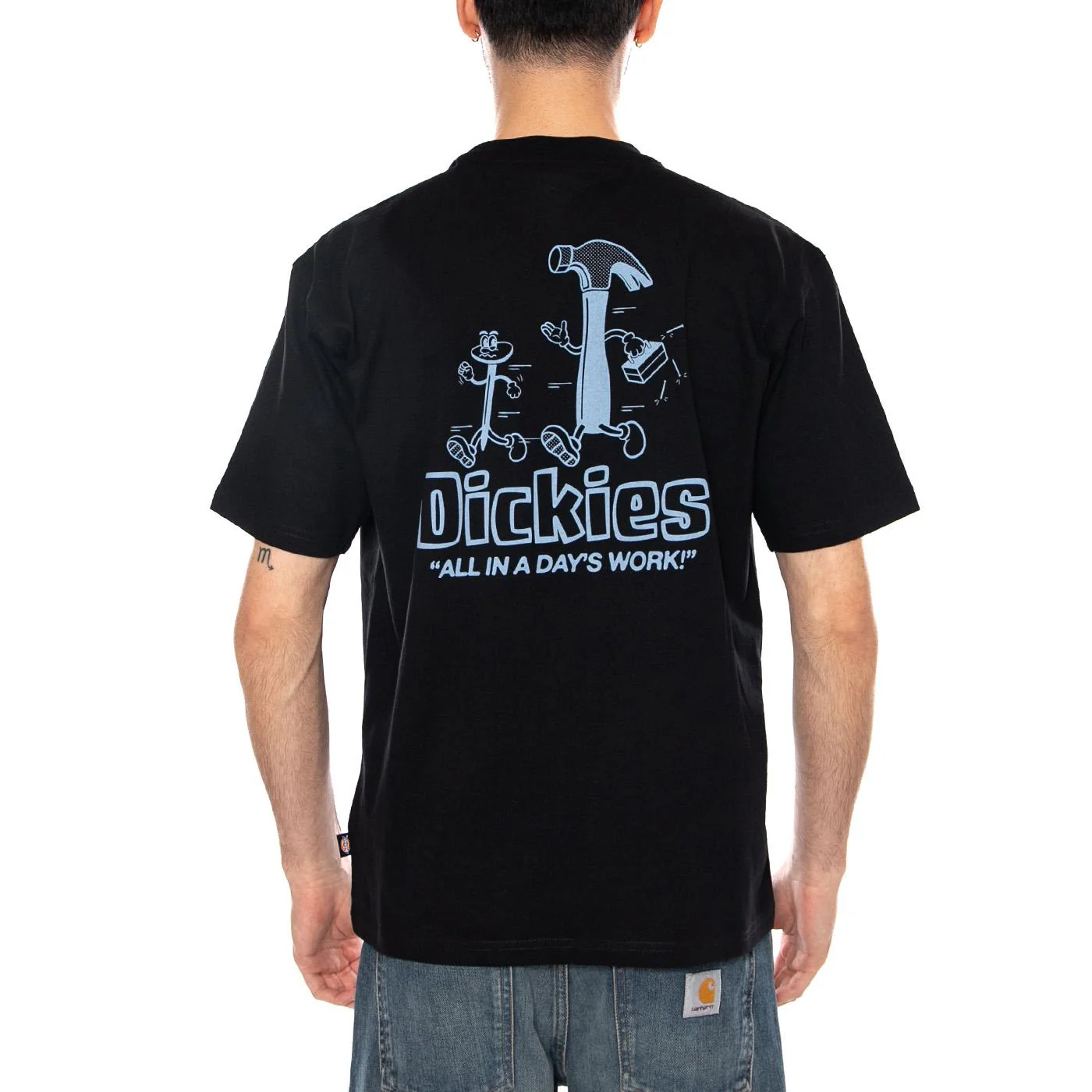 FAIRLAWN SS TEE BLACK - Maglietta Girocollo Uomo Nera Uomo DICKIES - Image 3