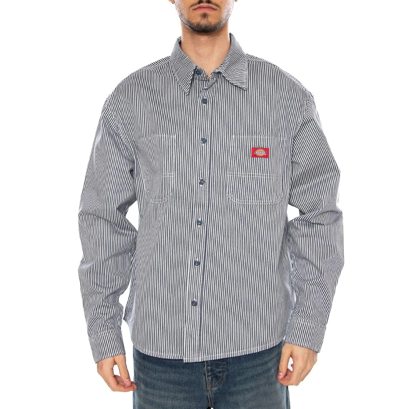 HICKORY WORK SHIRT LS RETRO INDIGO - Camicia Denim Jeans Blu Uomo  Uomo DICKIES - Image 2