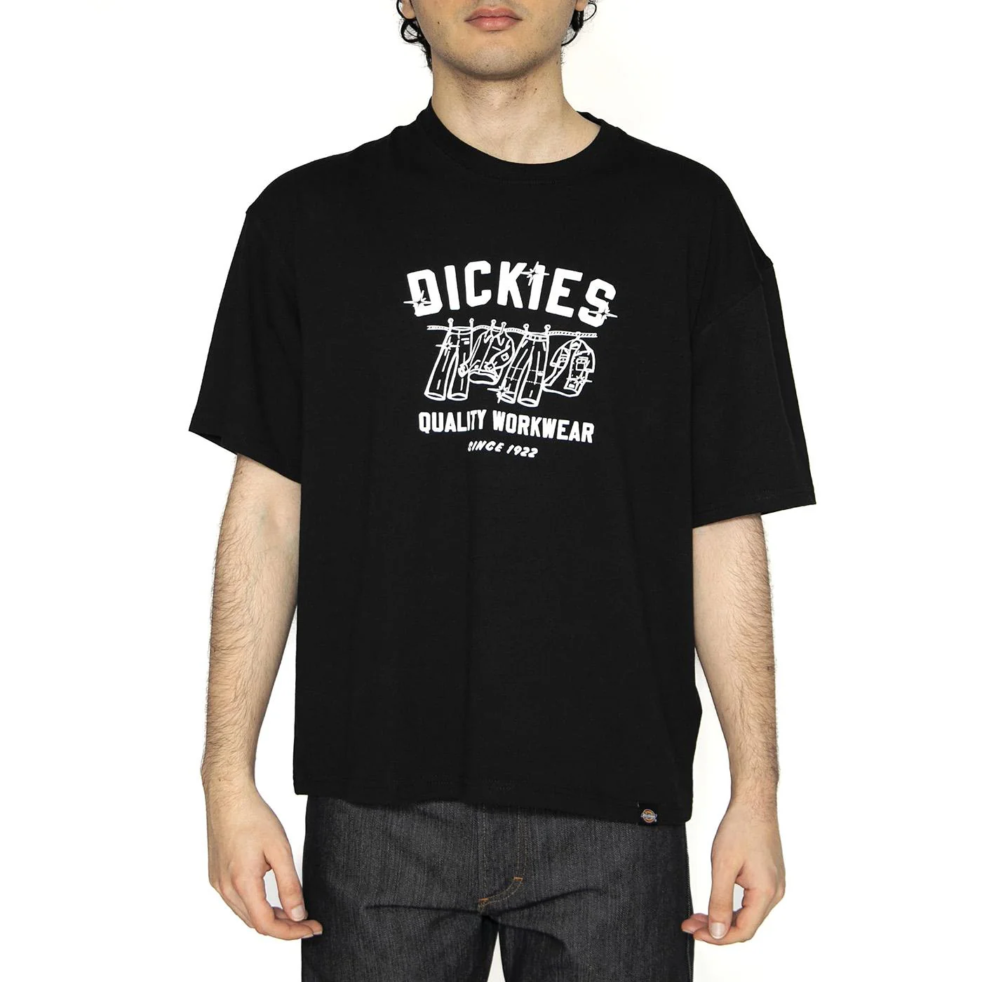 Laundry Box SS Tee Black - Maglietta Girocollo Uomo Nera  Uomo DICKIES - Image 2