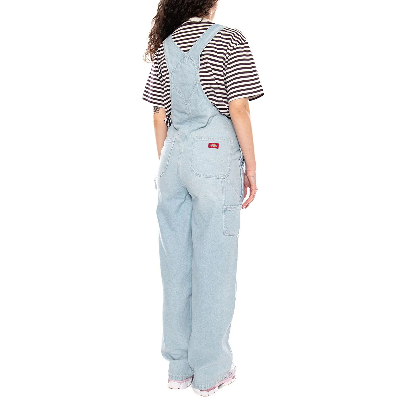 Loose Denim Bib W Fog Blue - Salopette Donna Denim Jeans Blu Donna DICKIES - Image 3
