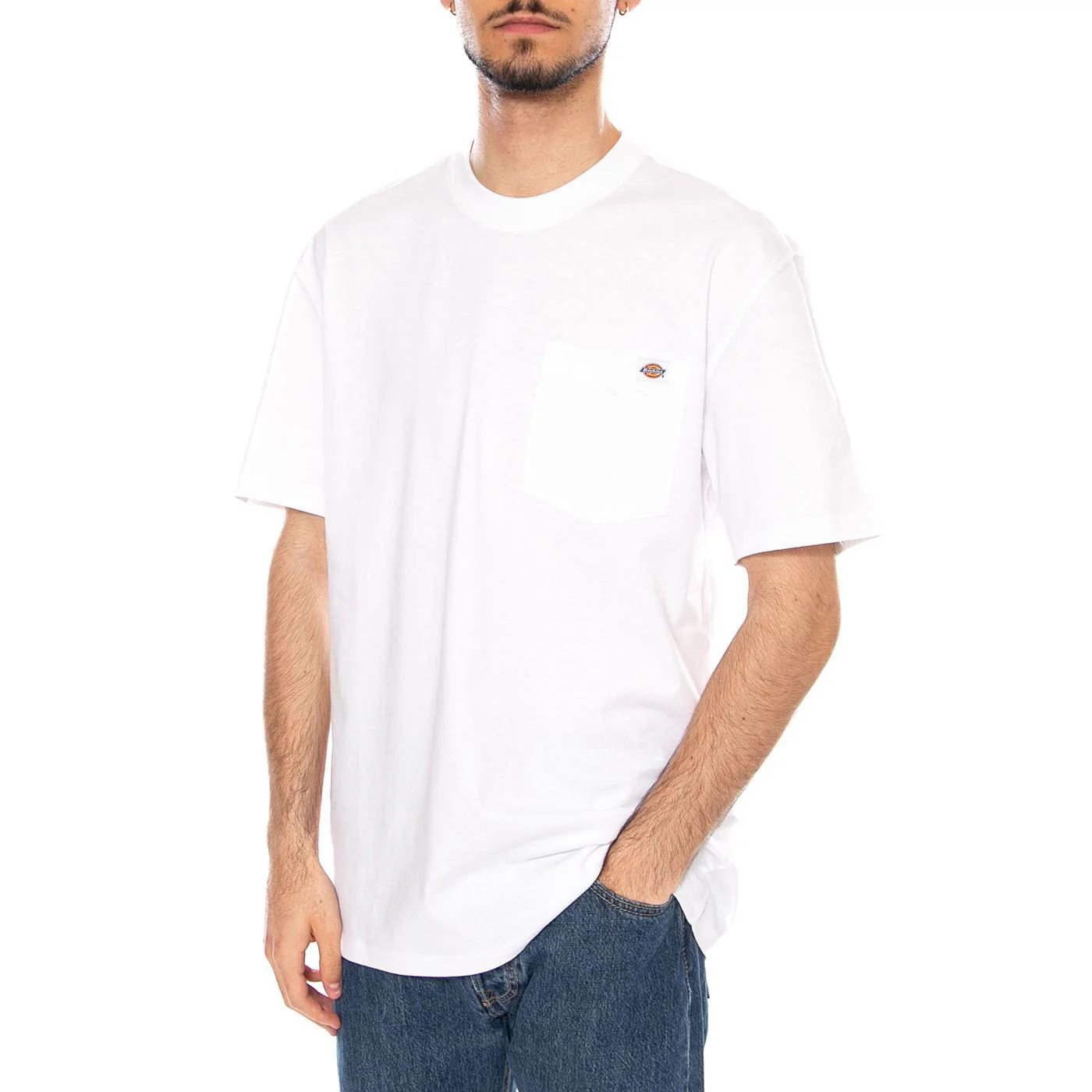 LURAY POCKET TEE SS - Maglietta Girocollo Uomo Bianca  Uomo DICKIES