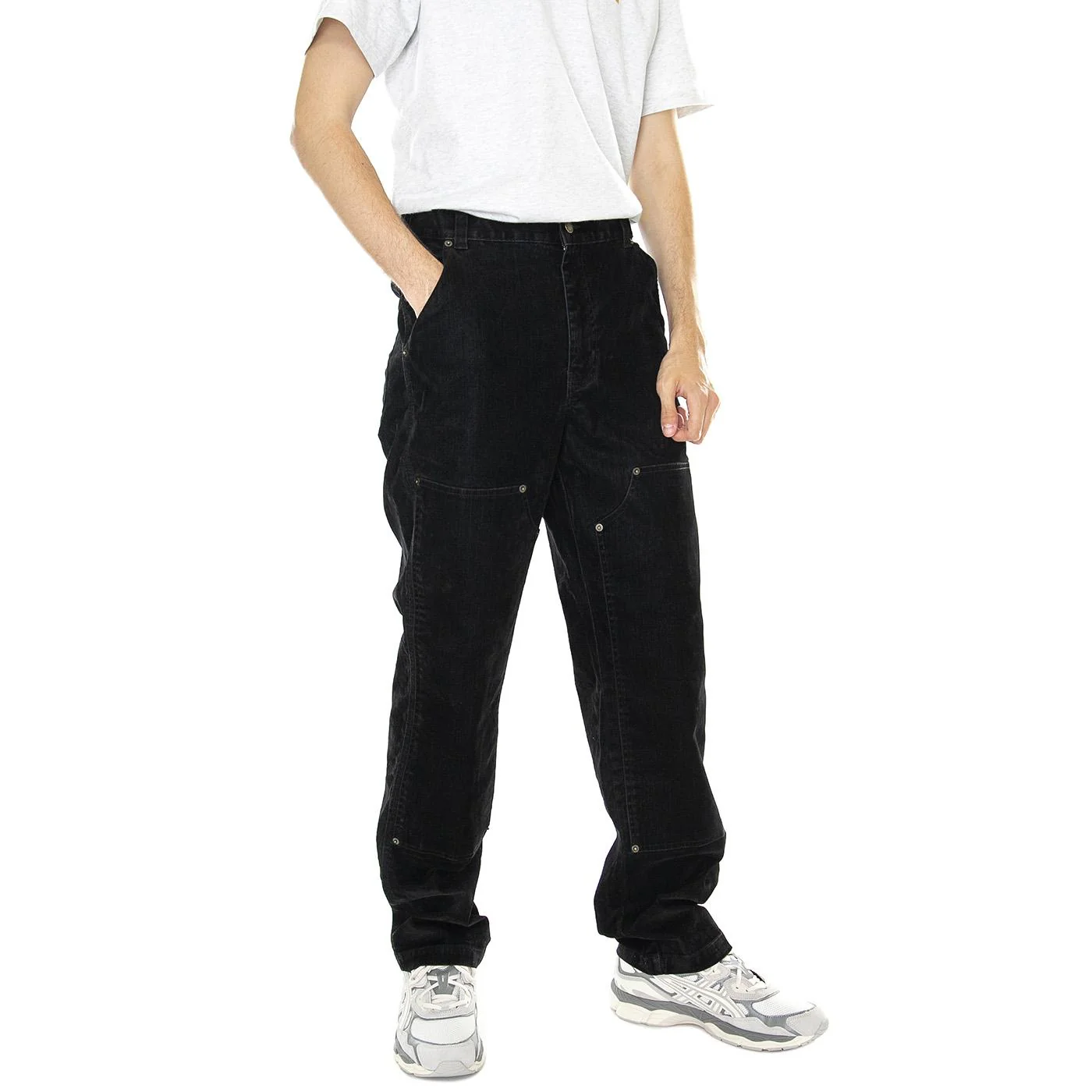 M' OC x DICKIES Flock Utility Pant Black - Pantaloni Uomo Neri  Uomo DICKIES