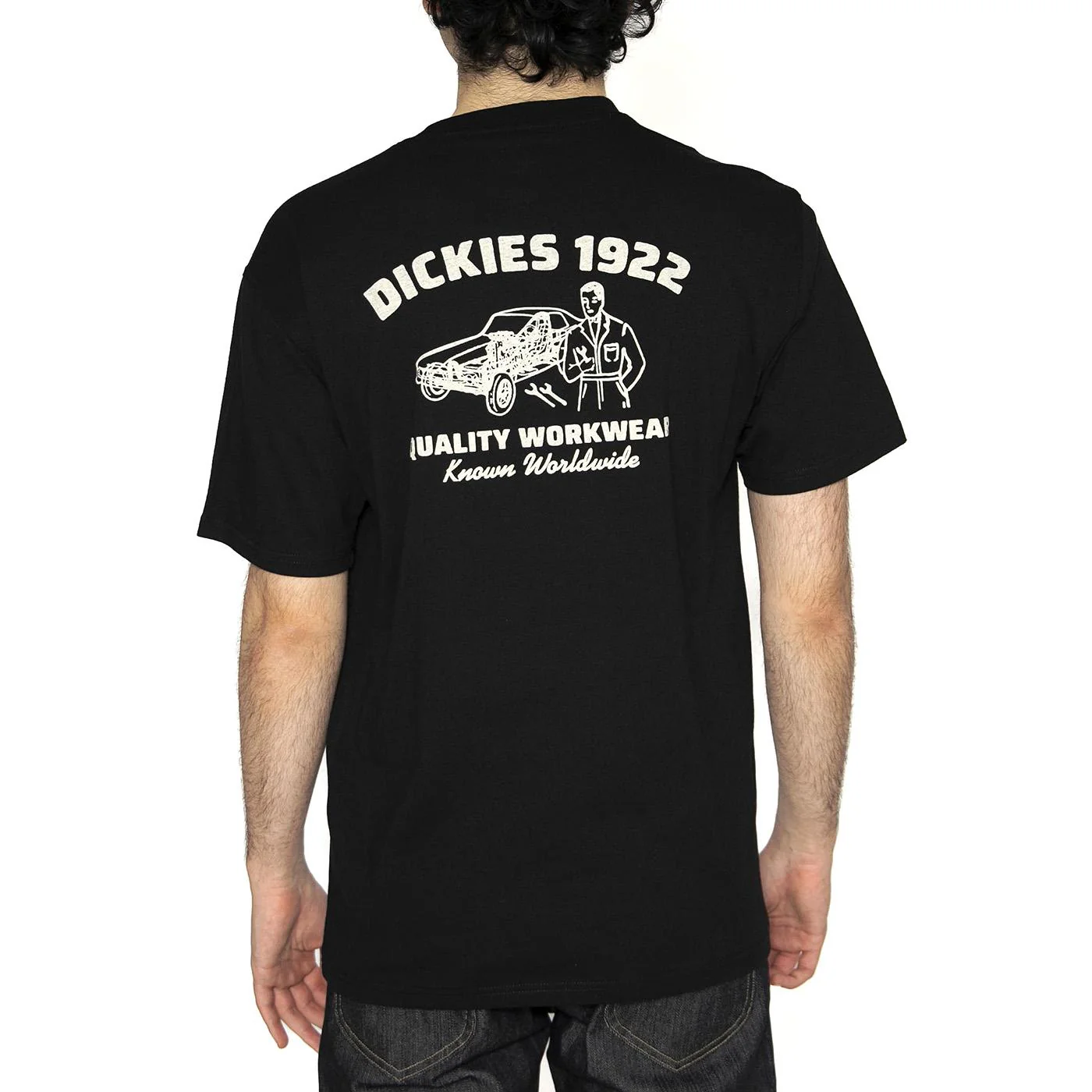 Mechanic SS Tee Black - Maglietta Girocollo Uomo Nera Uomo DICKIES - Image 3