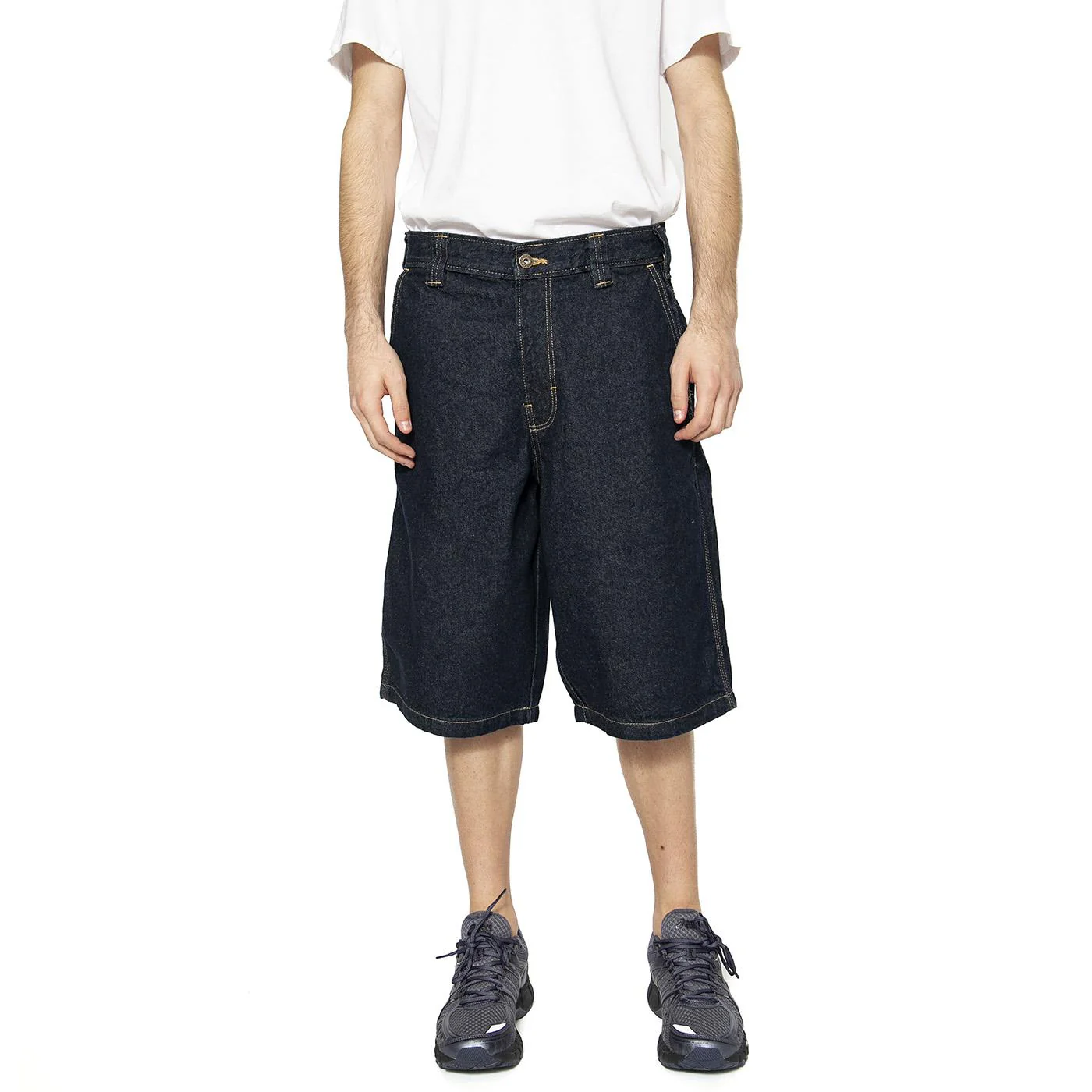Medison Denim Short Rinsed Blue - Bermuda Denim Jeans Uomo Blu Uomo DICKIES - Image 2