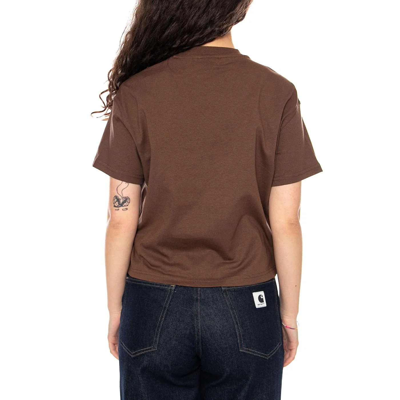 OAKPORT BOXY SS TEE Timber Brown - Maglietta Girocollo Donna Marrone  Donna DICKIES - Image 3