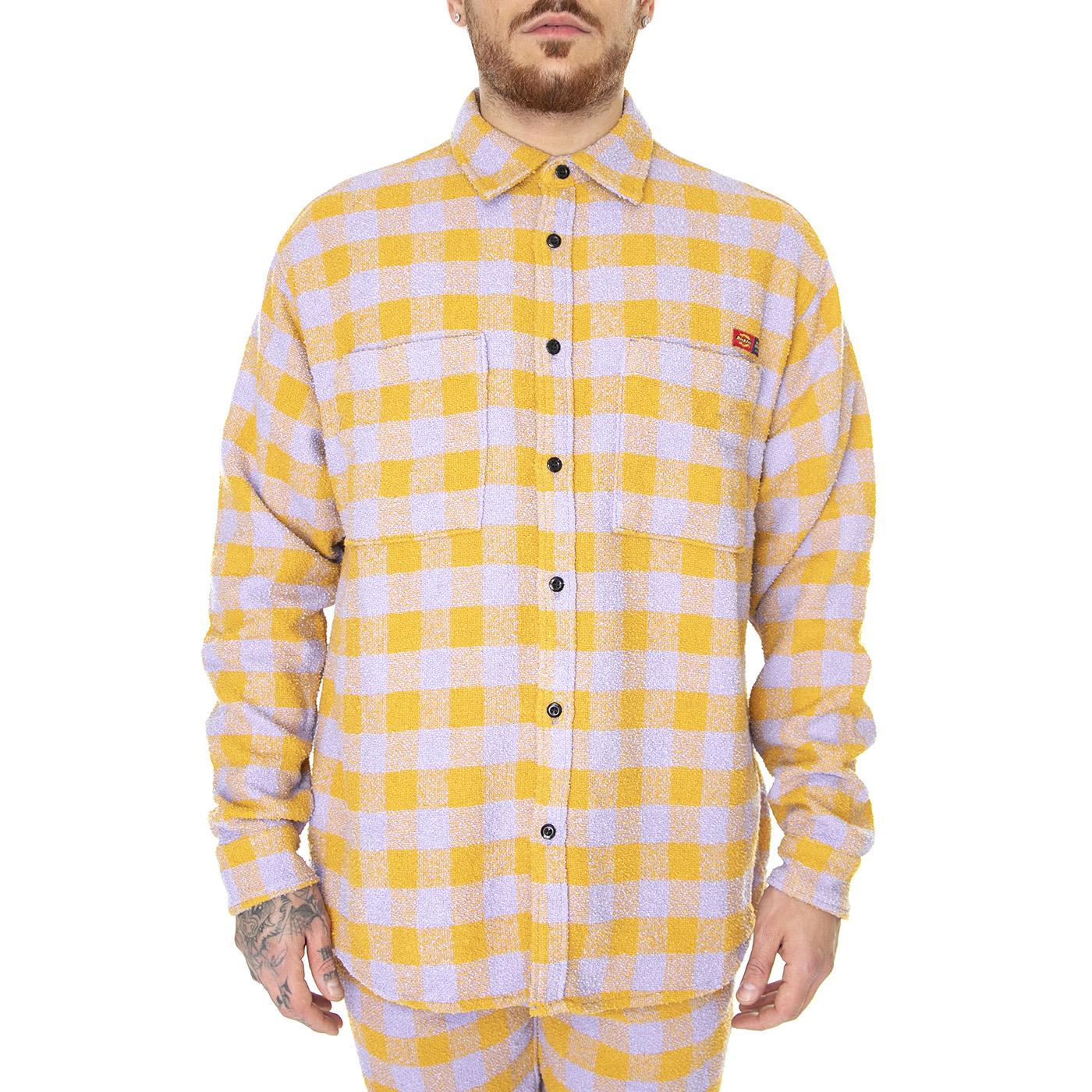 OC x DICKIES Tweed Shirt Lilac Check - Camicia Uomo Multicolore Uomo DICKIES - Image 2