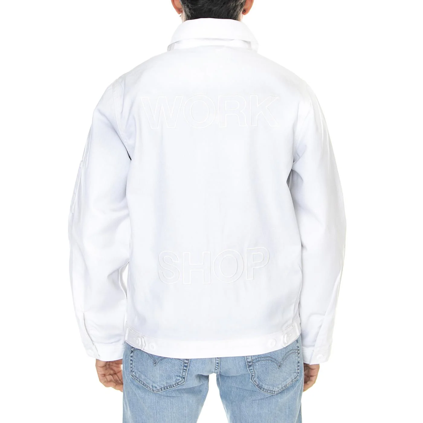 Ol x Dickies Workshop Jacket White - Giacca Estiva Uomo Bianca Uomo DICKIES - Image 3