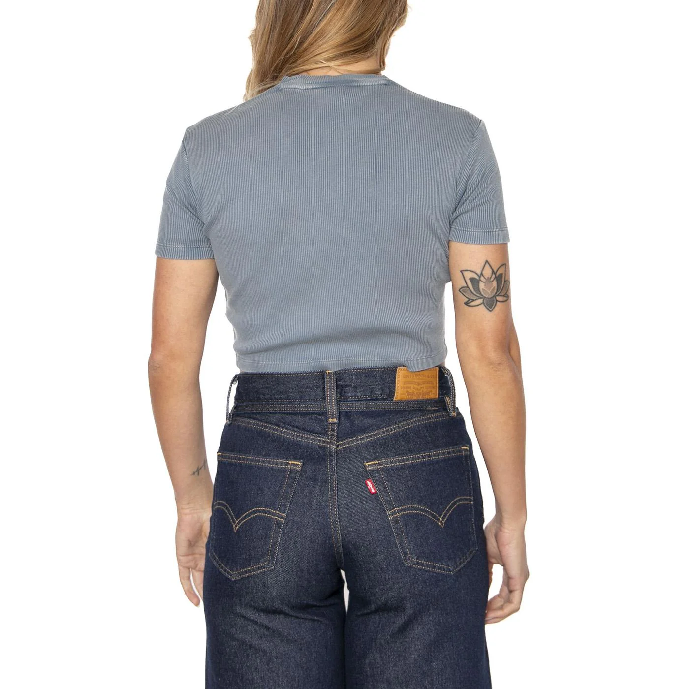 Plentywood Tee SS Stormy Weather - Maglietta Girocollo Donna Blu Donna DICKIES - Image 3