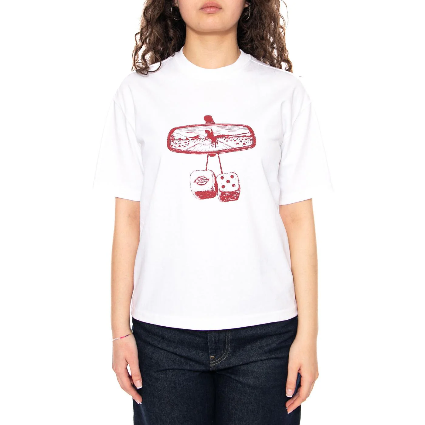 POLK SS TEE W White - Maglietta Girocollo Donna Bianca  Donna DICKIES - Image 2