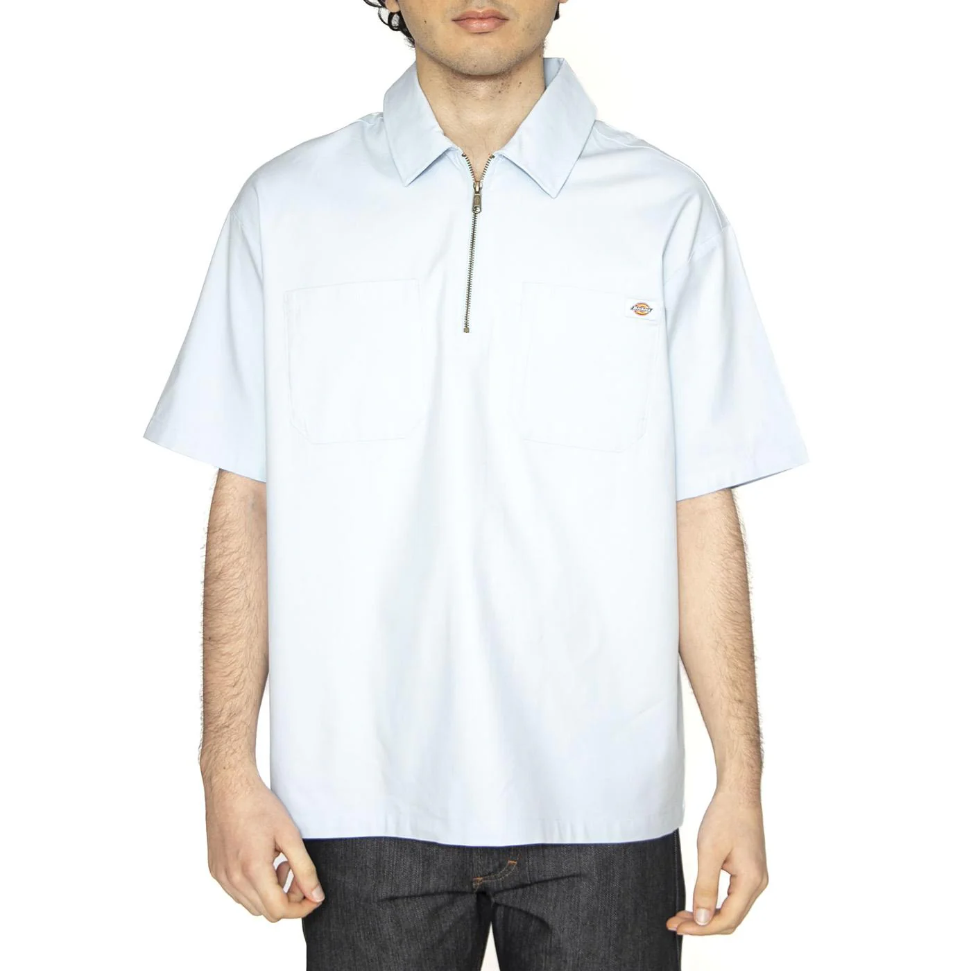 Ranch Qz Shirt Skyway - Camicia Maniche Corte Uomo Blu Uomo DICKIES - Image 2