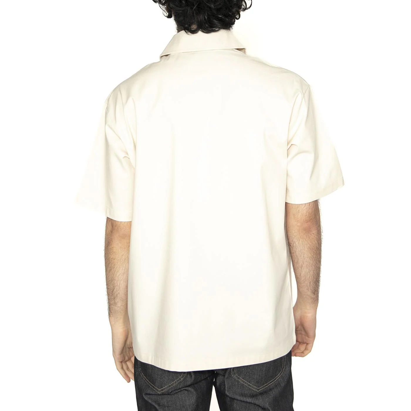 Ranch Qz Shirt Whitecap Gray - Camicia Maniche Corte Uomo Beige Uomo DICKIES - Image 3