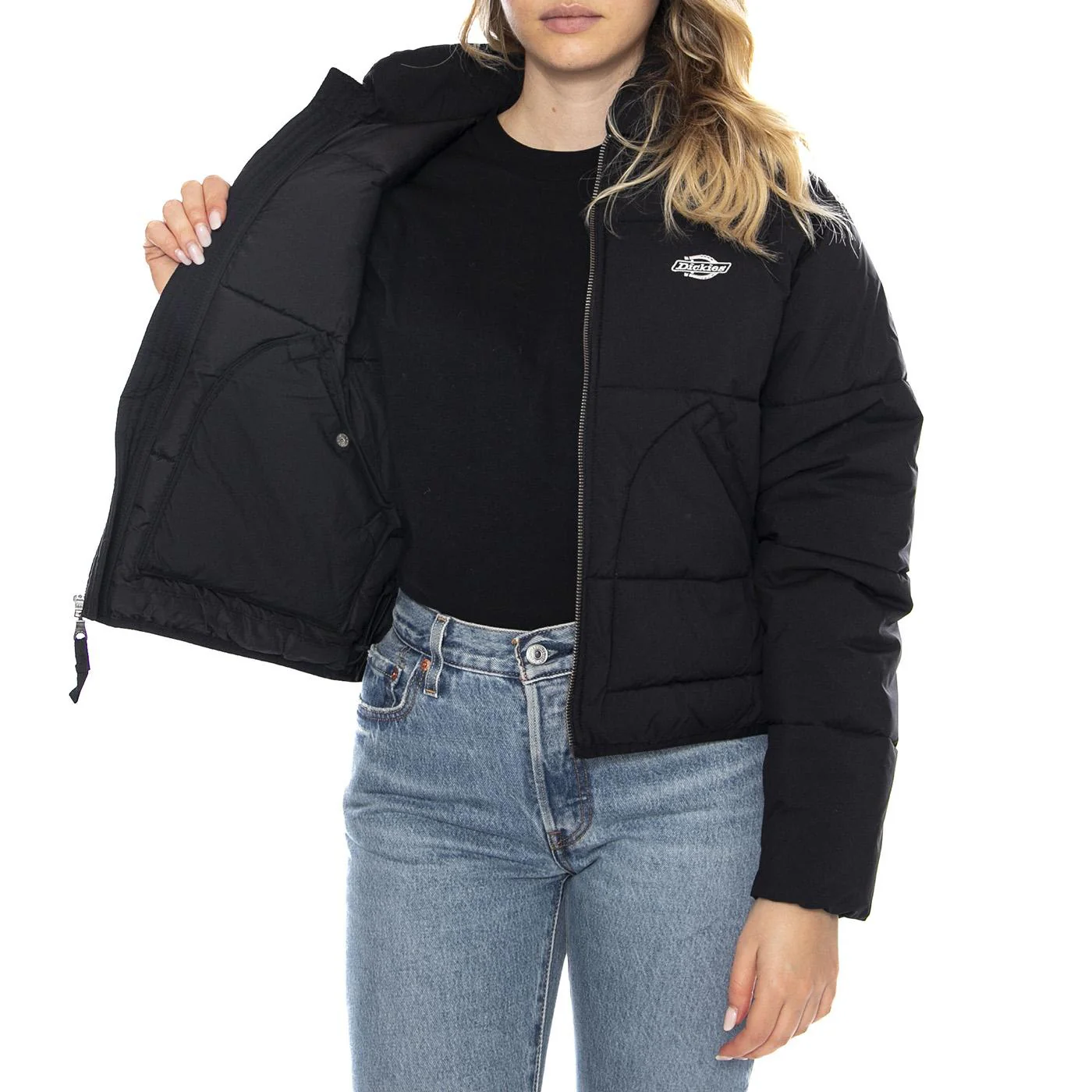 Summerdale Puffer W Black -- Giacca Donna Nera Donna DICKIES - Image 4