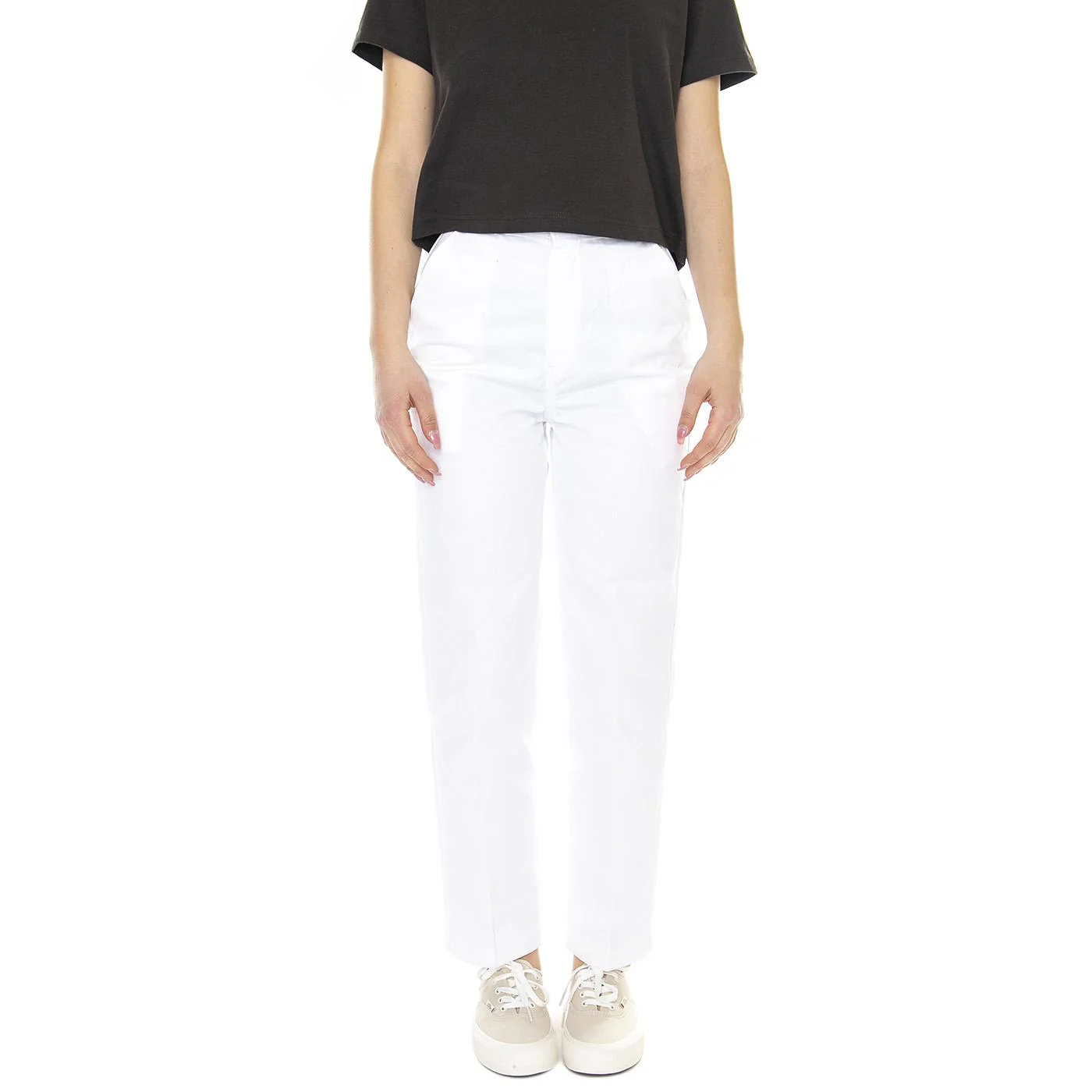 W' Phoenix Cropped Pant Rec White - Pantaloni Donna Bianchi Donna DICKIES - Image 2