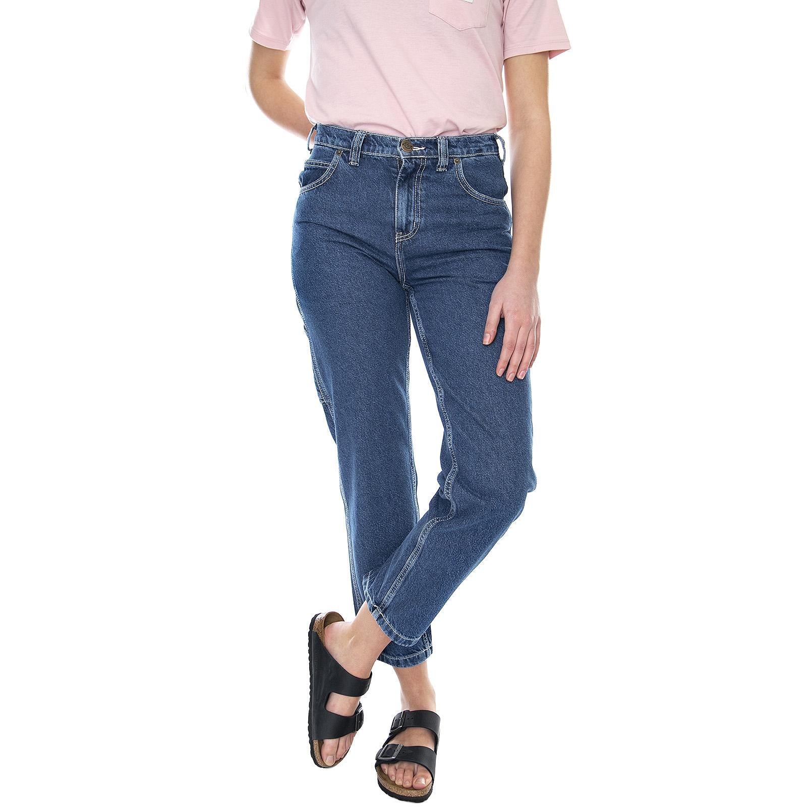 Womens Ellendale Denim Jeans - Classic Blue - Denim Jeans Donna Blu  Donna DICKIES