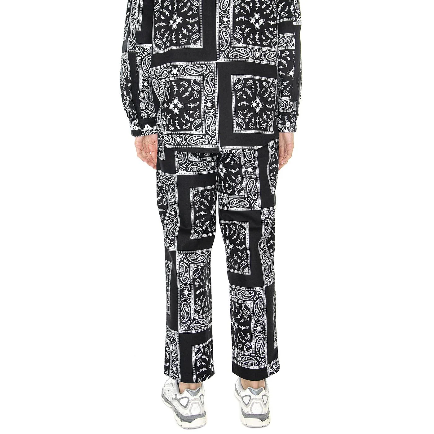 M' Bandana Chino Pant Black - Pantaloni Uomo Neri / Multicolore  Uomo DOOMSDAY - Image 3