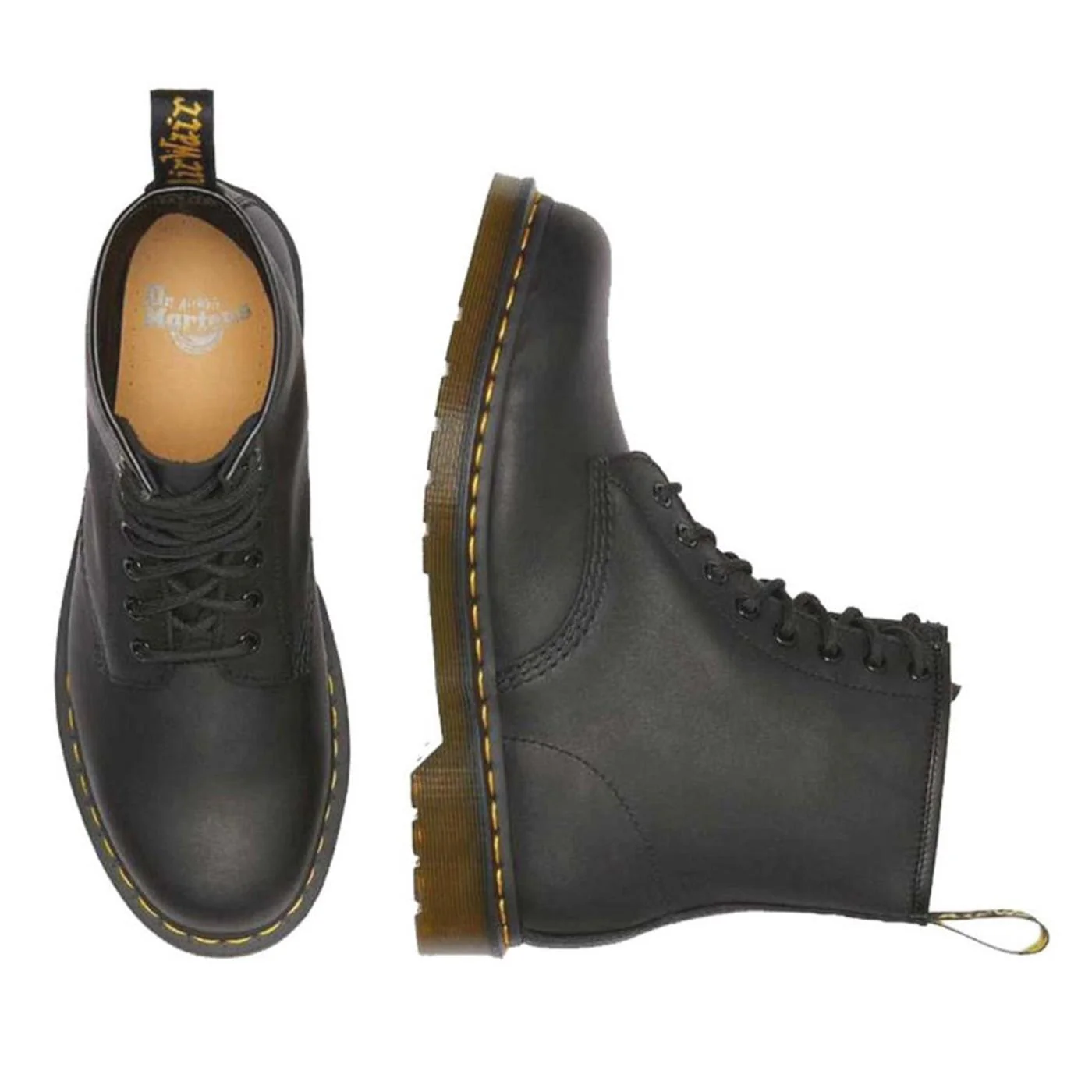 1460 GREASY BLACK - Stivaletti Stringati Uomo Neri  Uomo DR.MARTENS - Image 4