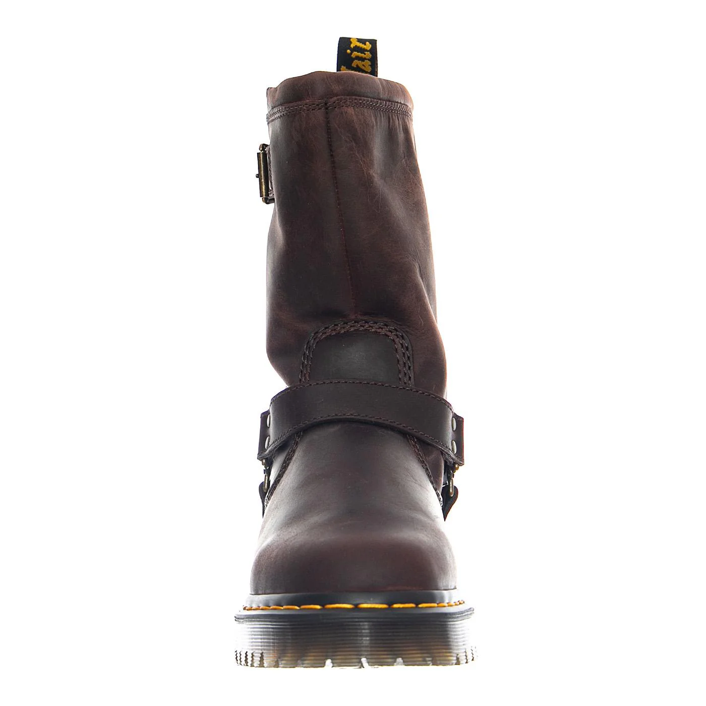Anistone Hi - Dark Brown / Burnished Waxy Pull Up WP - Stivali Donna Marroni Donna DR.MARTENS - Image 3