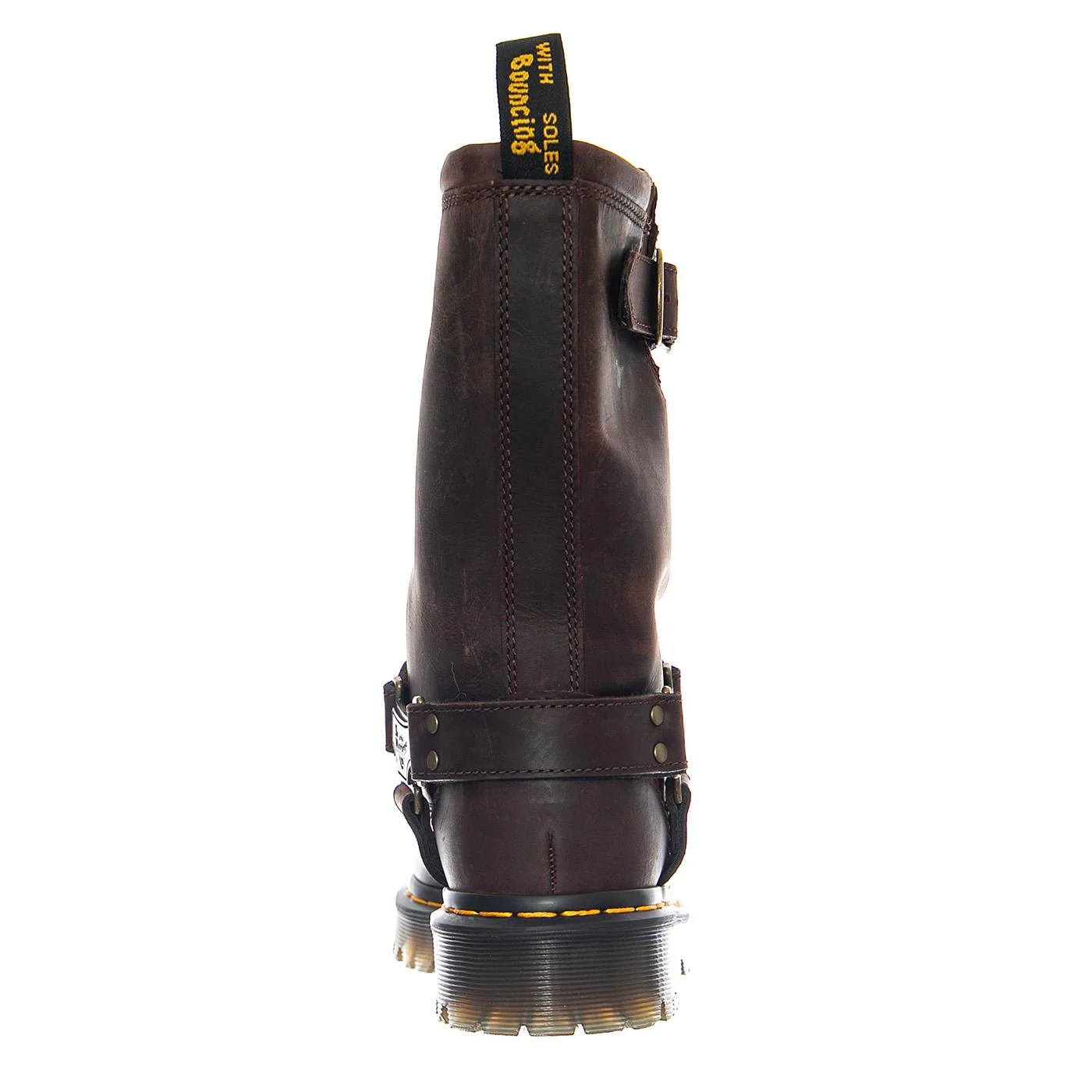 Anistone Hi - Dark Brown / Burnished Waxy Pull Up WP - Stivali Donna Marroni Donna DR.MARTENS - Image 4