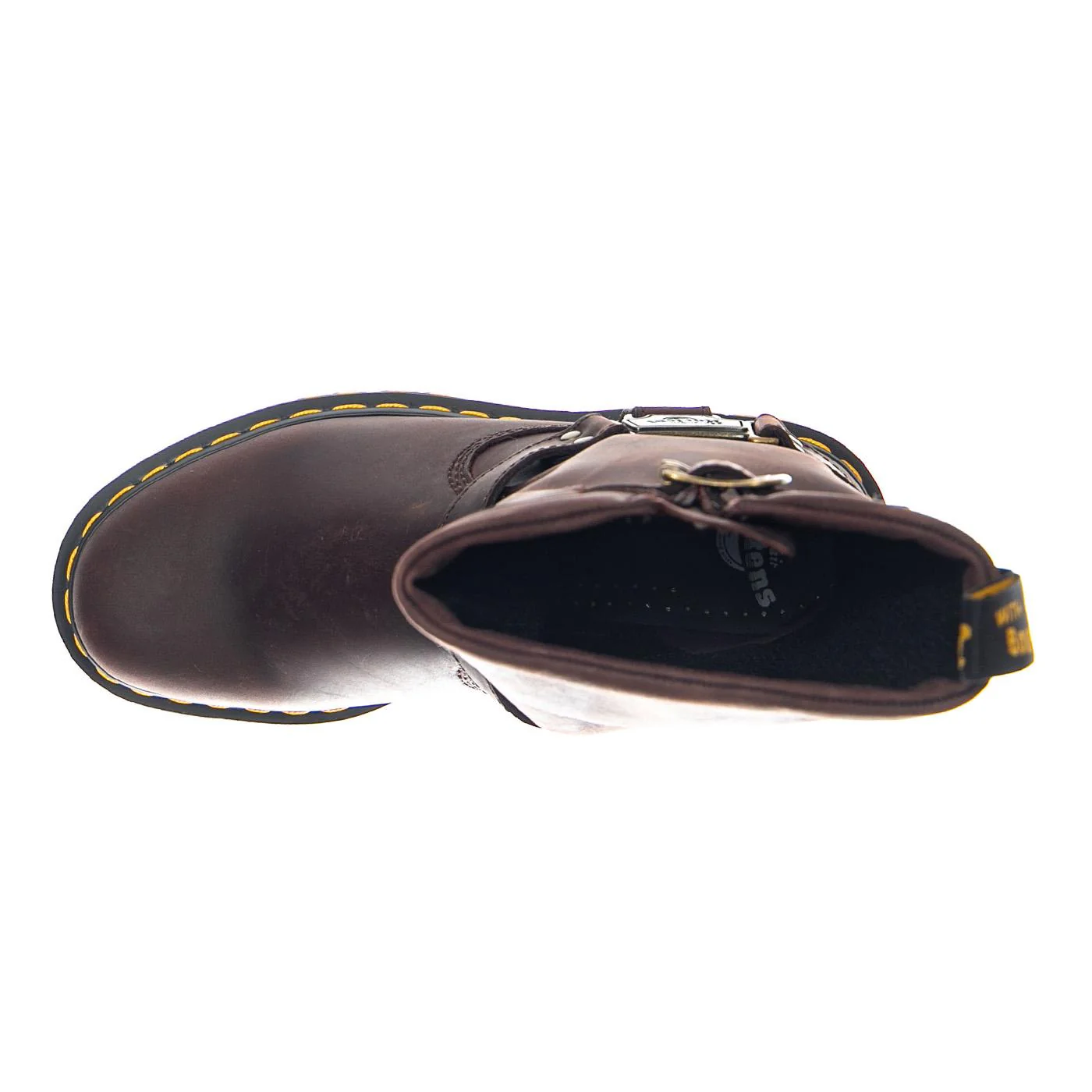 Anistone Hi - Dark Brown / Burnished Waxy Pull Up WP - Stivali Donna Marroni Donna DR.MARTENS - Image 6