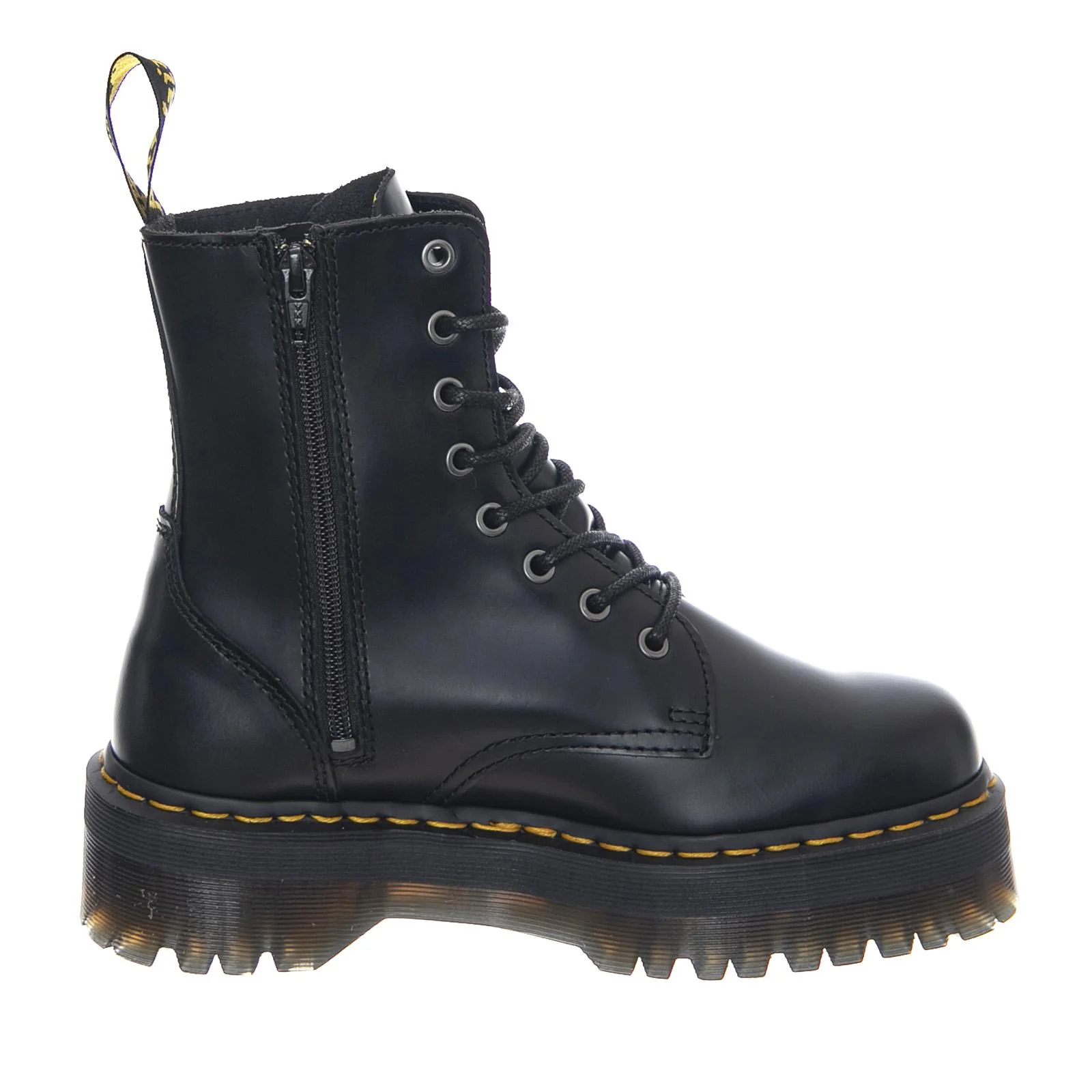 Jadon - Polished Smooth Black - Anfibi Stringati Donna Neri  Donna DR.MARTENS - Image 2