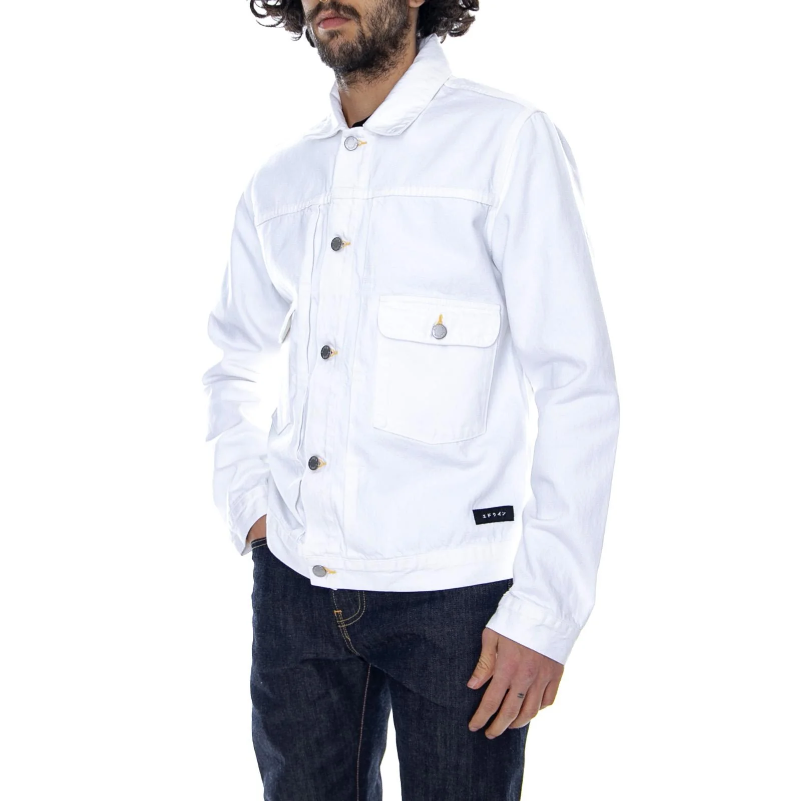 E-Classic - White - Giacca Estiva Uomo Bianca Uomo EDWIN
