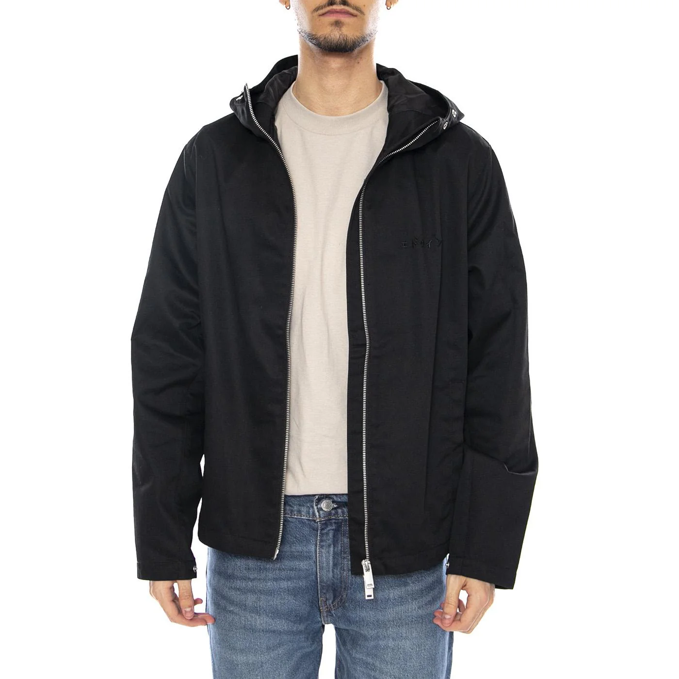 Dan Jacket Black -- Giacca con Cappuccio Uomo Nera Uomo EDWIN - Image 2