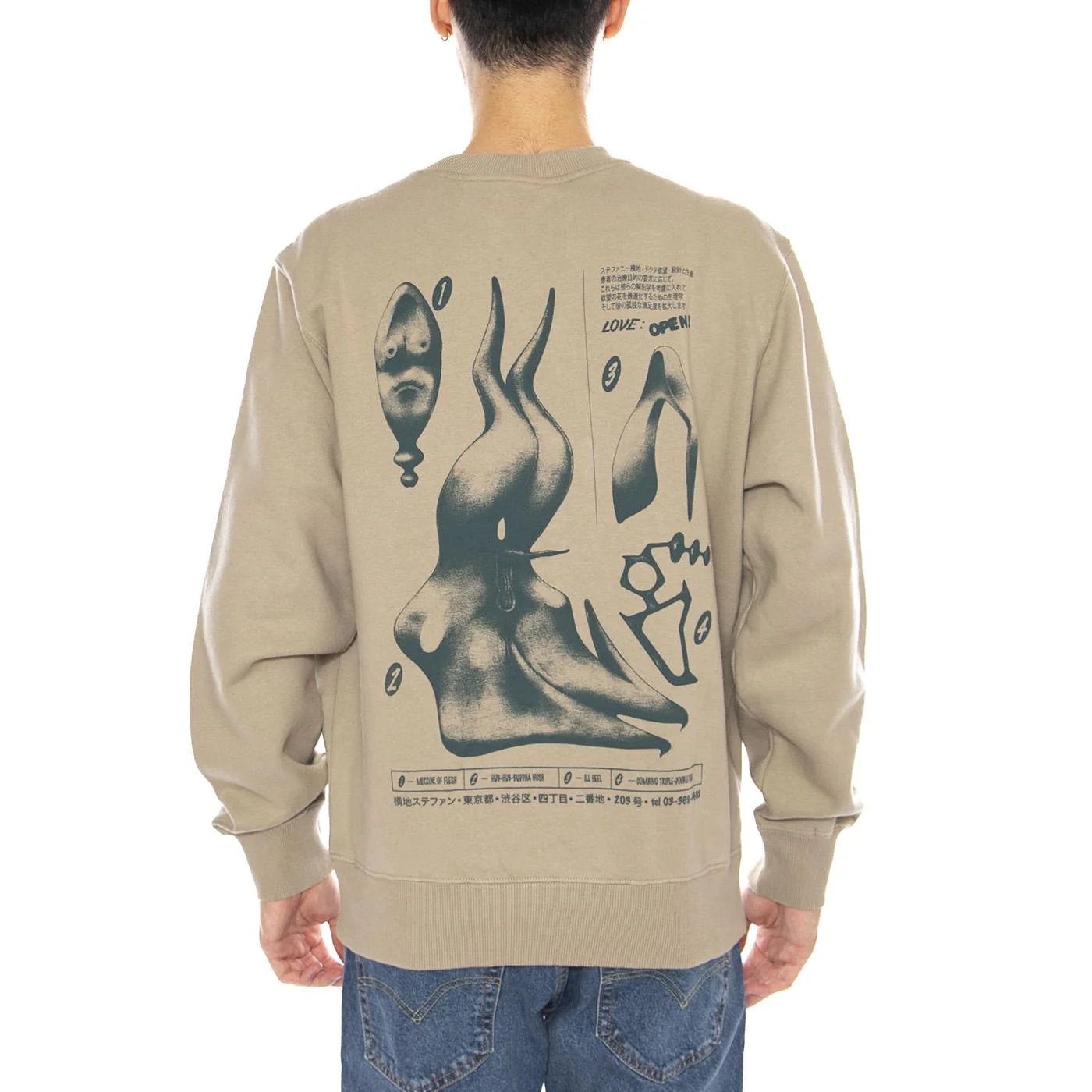 Dokuta Desire Sweat Seneca Rock Green -- Felpa Girocollo Uomo Uomo EDWIN - Image 3