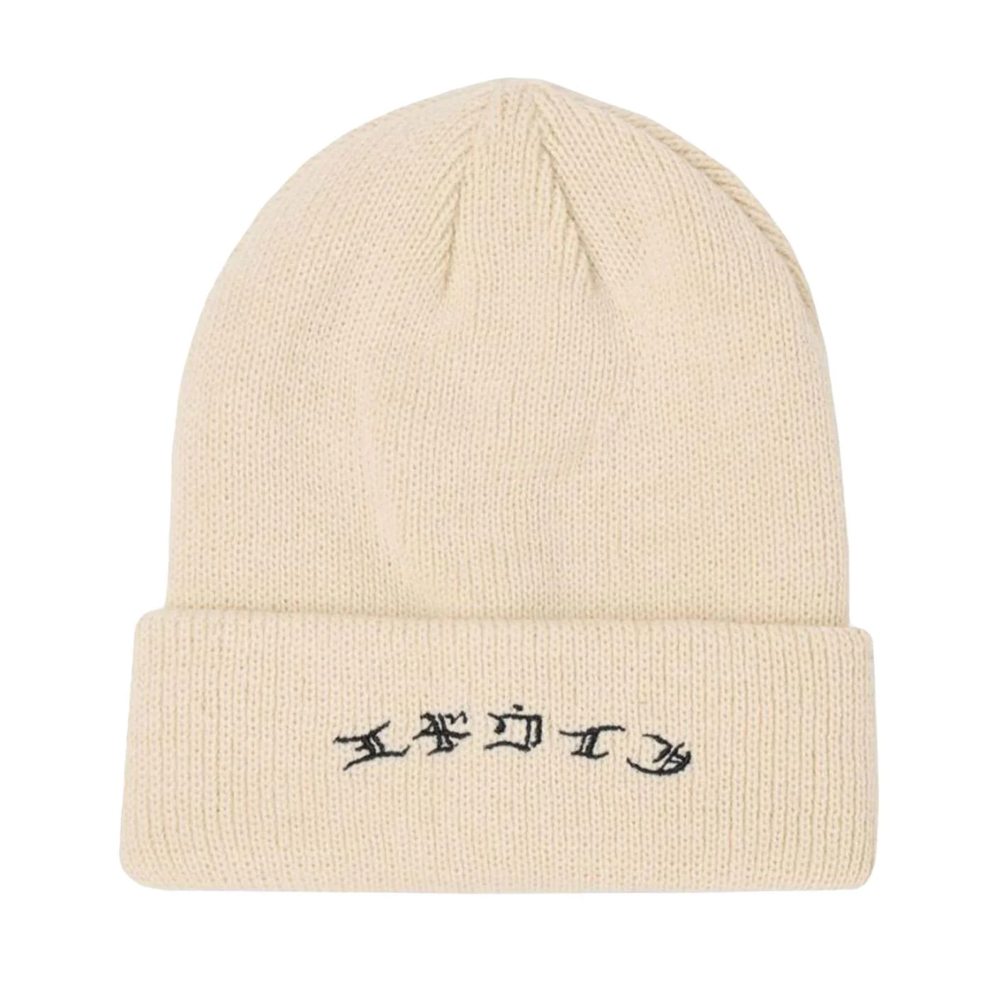 Gothic Beanie White Grey - Berretto Bianco ACCESSORI EDWIN