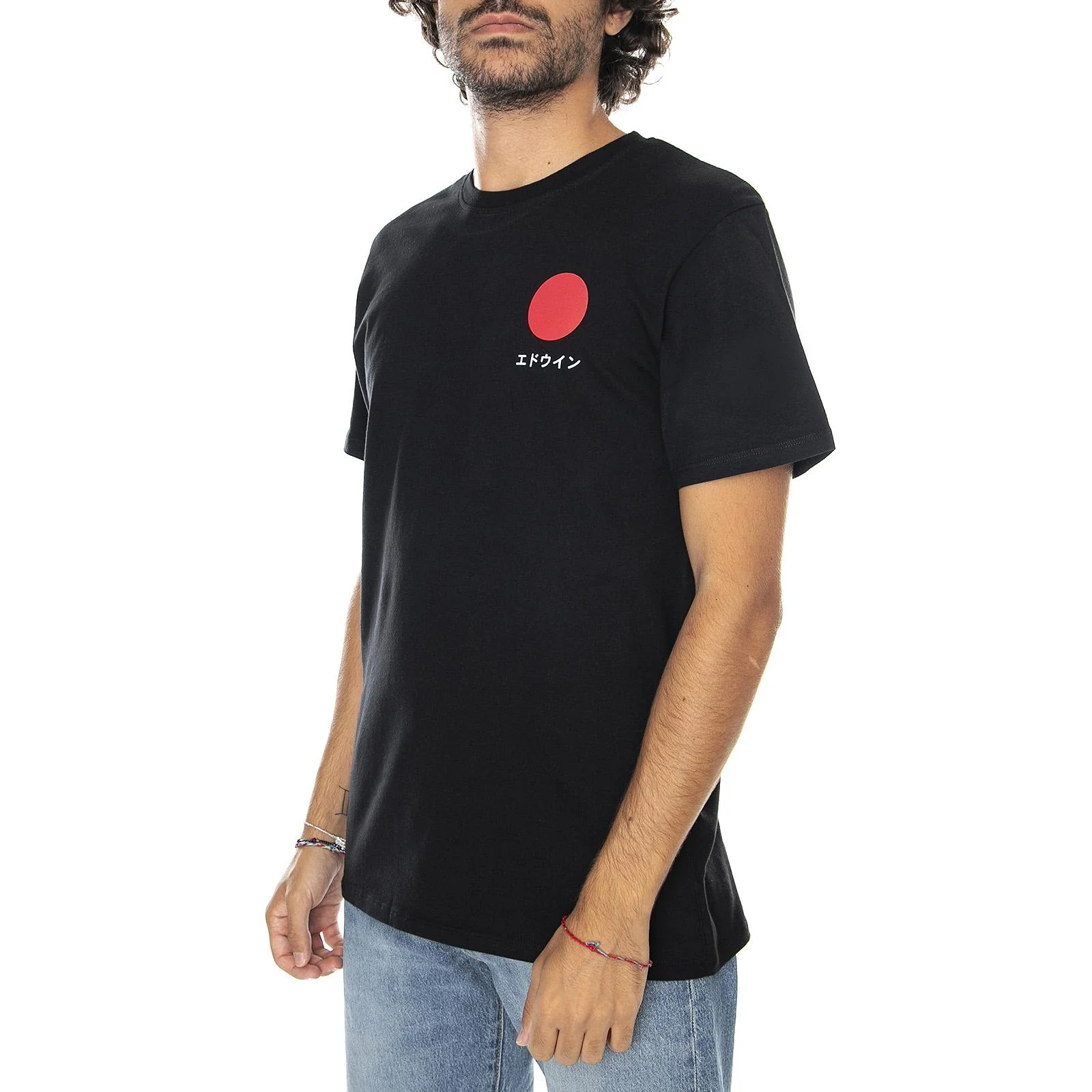 Japanese Sun - Black - Maglietta Girocollo Uomo Nera Uomo EDWIN