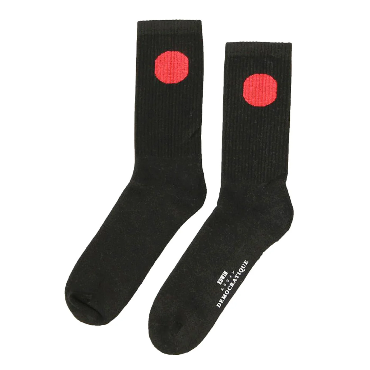 Japanese Sun Sock x Democratique Black - Calzini Neri ACCESSORI EDWIN