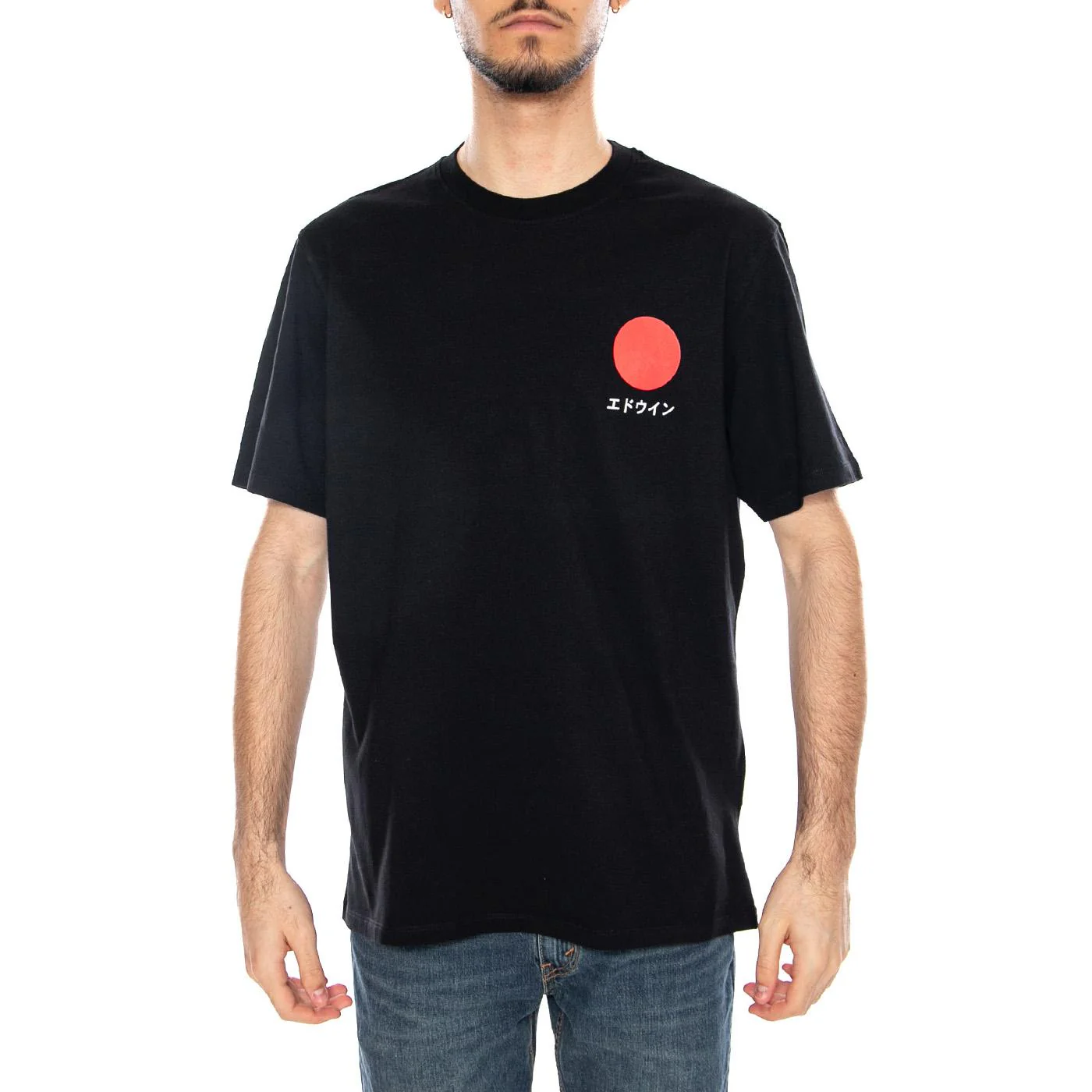 Japanese Sun TS Black - Maglietta Girocollo Uomo Nera Uomo EDWIN - Image 2