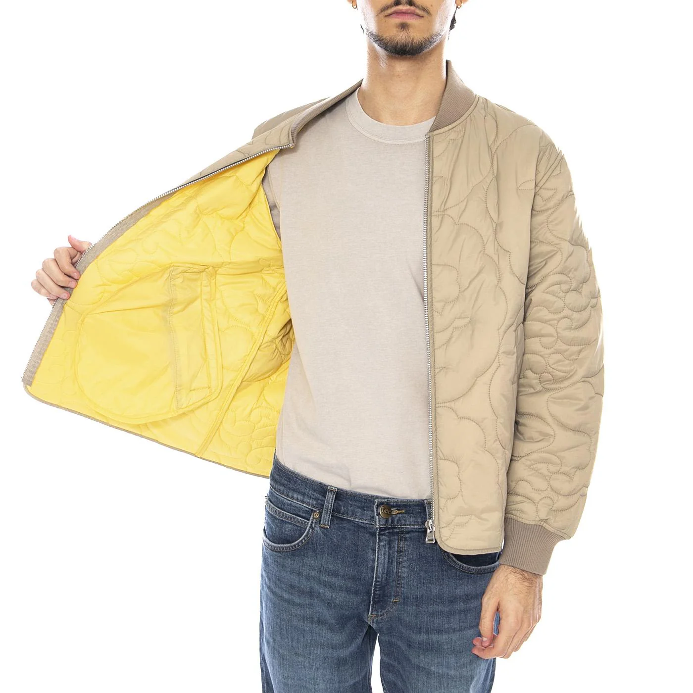 Kaito Liner Aluminum Jacket Man - Giacca Uomo Beige Uomo EDWIN - Image 4