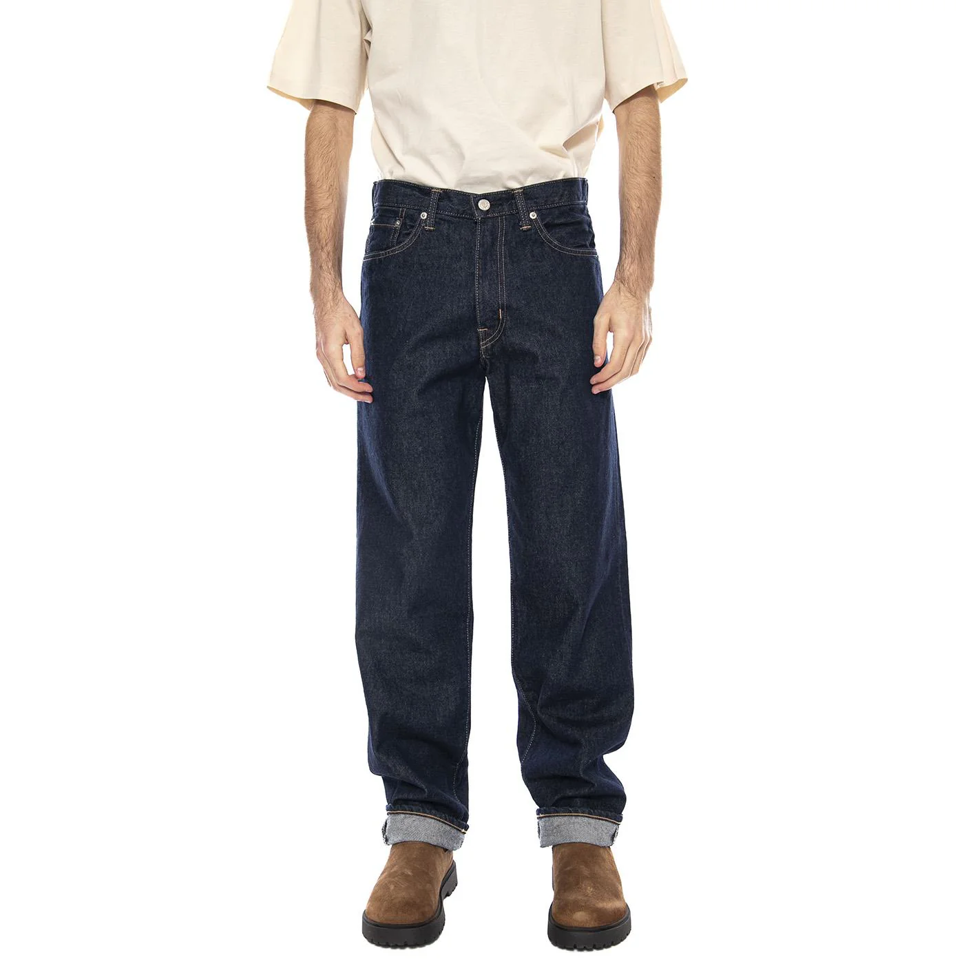 Loose Fit Japan -- Pantaloni Uomo Rinsed Blu  Uomo EDWIN - Image 2
