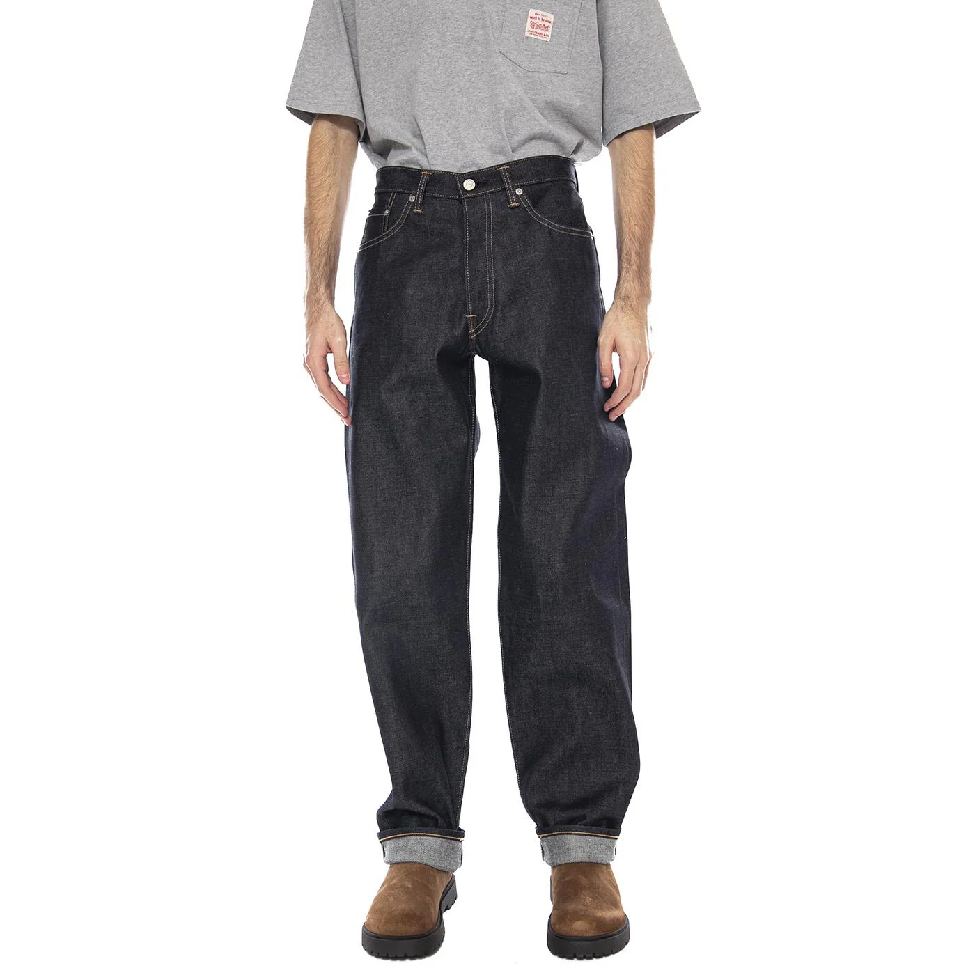 Loose Fit Japan Unwashed -- Pantaloni Uomo Blu Uomo EDWIN - Image 2