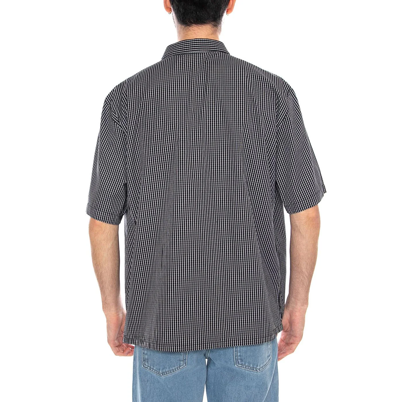 Millbury Shirt SS Black/White - Camicia Maniche Corte Uomo Nera/Bianca Uomo EDWIN - Image 3