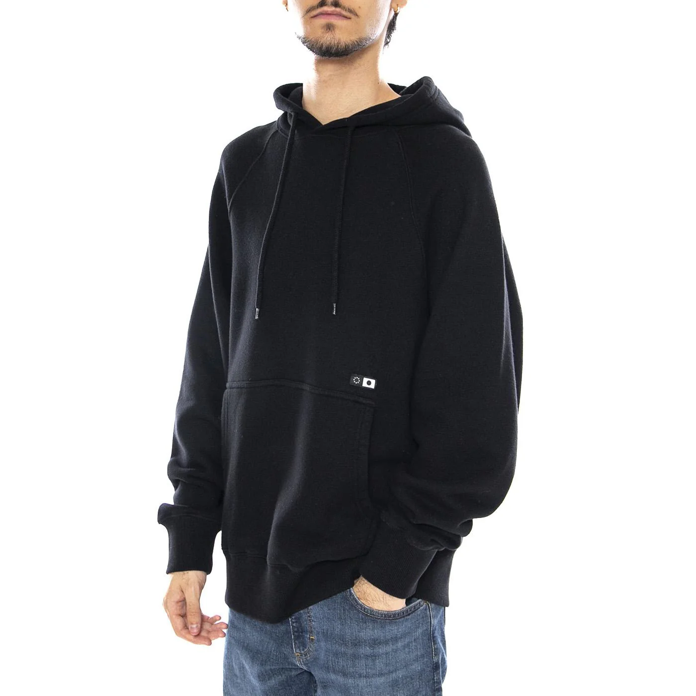 Mood Hoodie Sweat Black - Felpa con Cappuccio Uomo Nera Uomo EDWIN
