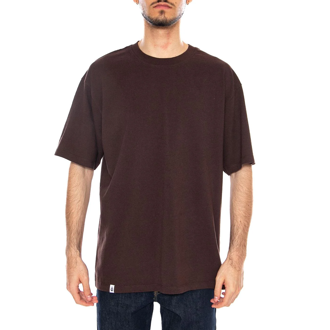 Oversize Basic TS Coffee Bean - Maglietta Girocollo Uomo Marrone  Uomo EDWIN - Image 2