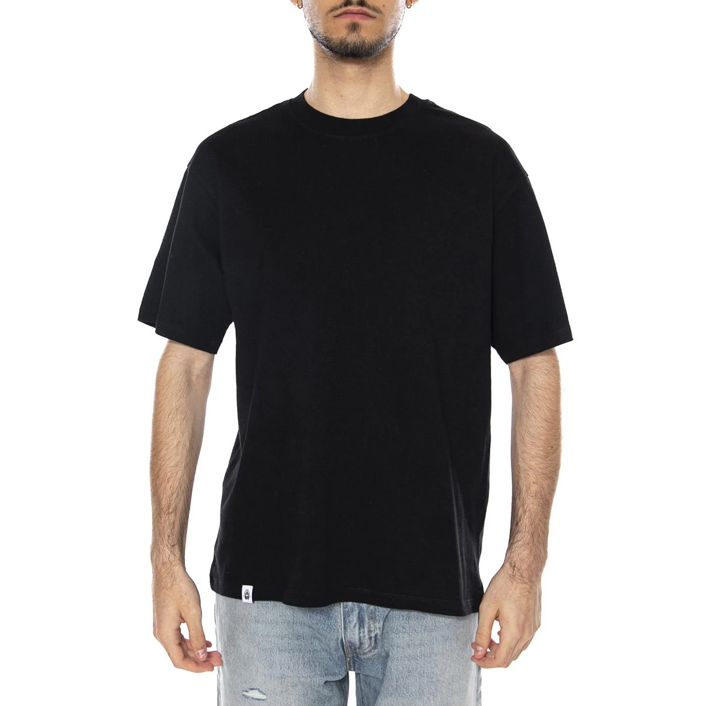 OVERSIZE BASIC TS - Maglietta Girocollo Uomo Nera  Uomo EDWIN - Image 2